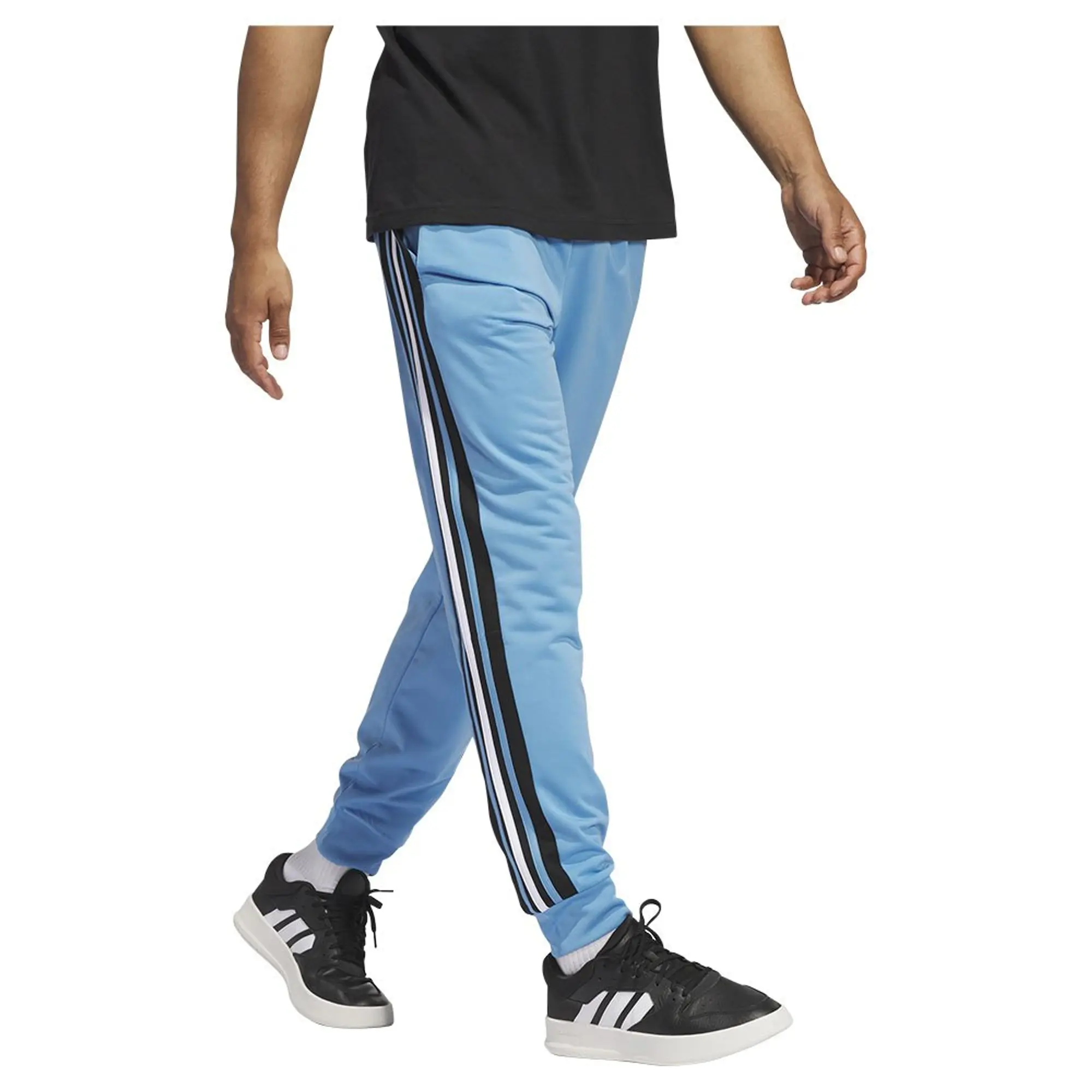 Adidas Essentials Color Block Tricot Tracksuit Pants  - Blue