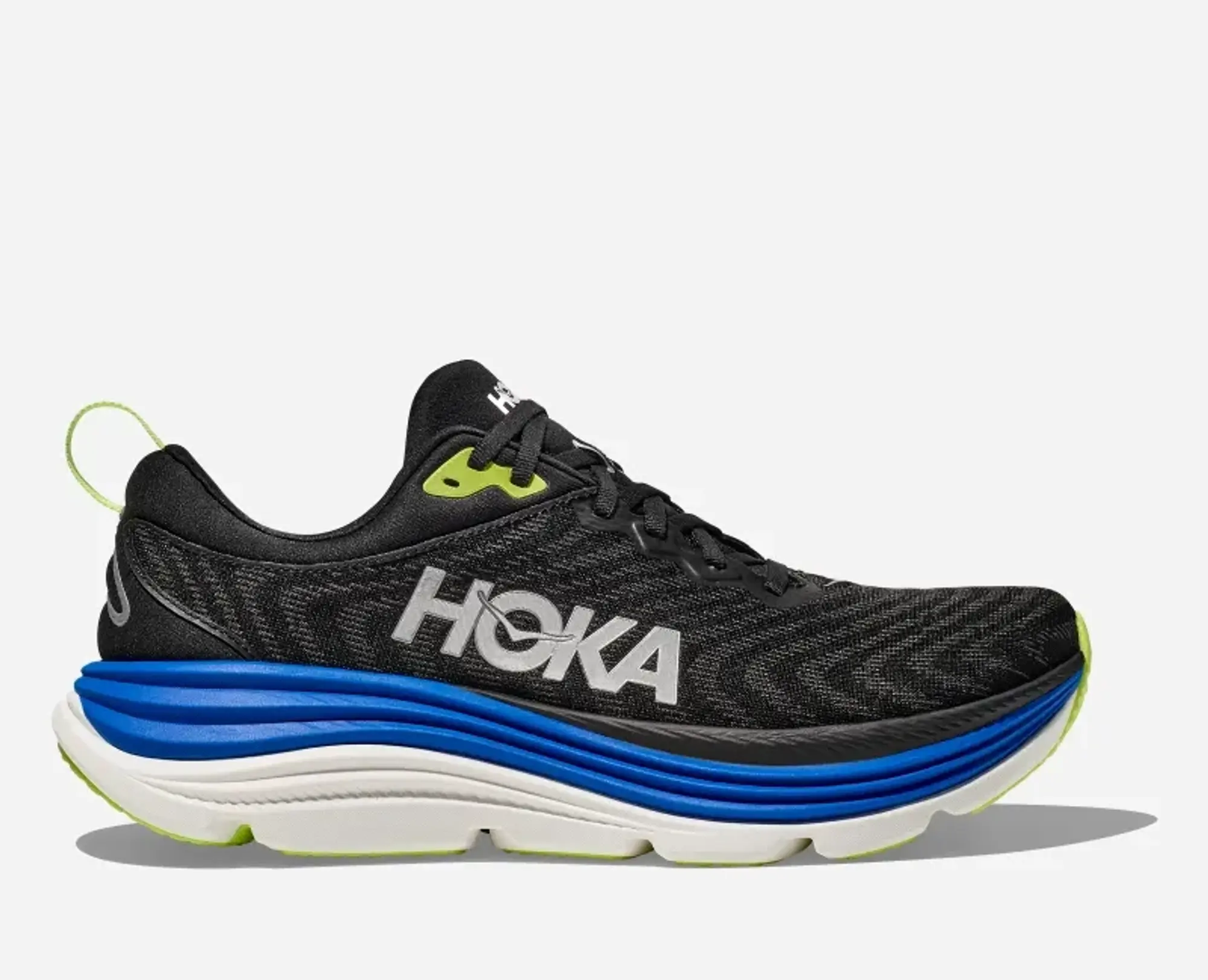 Hoka One One HOKA Men's Gaviota 5 Road Running Shoes in Black/Electric Cobalt