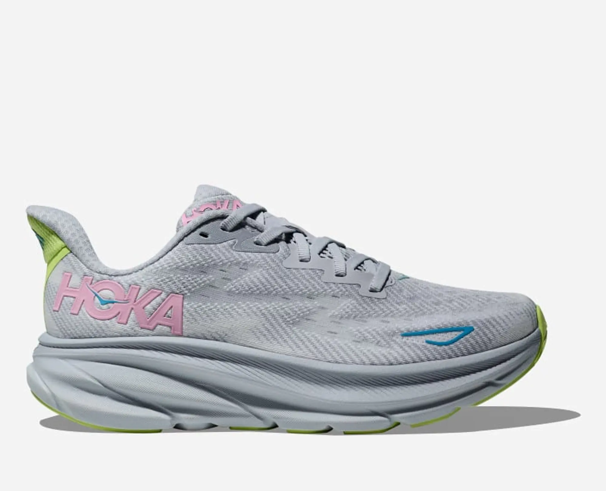 Hoka One One HOKA Women's Clifton 9 Road Running Shoes in Gull/Sea Ice