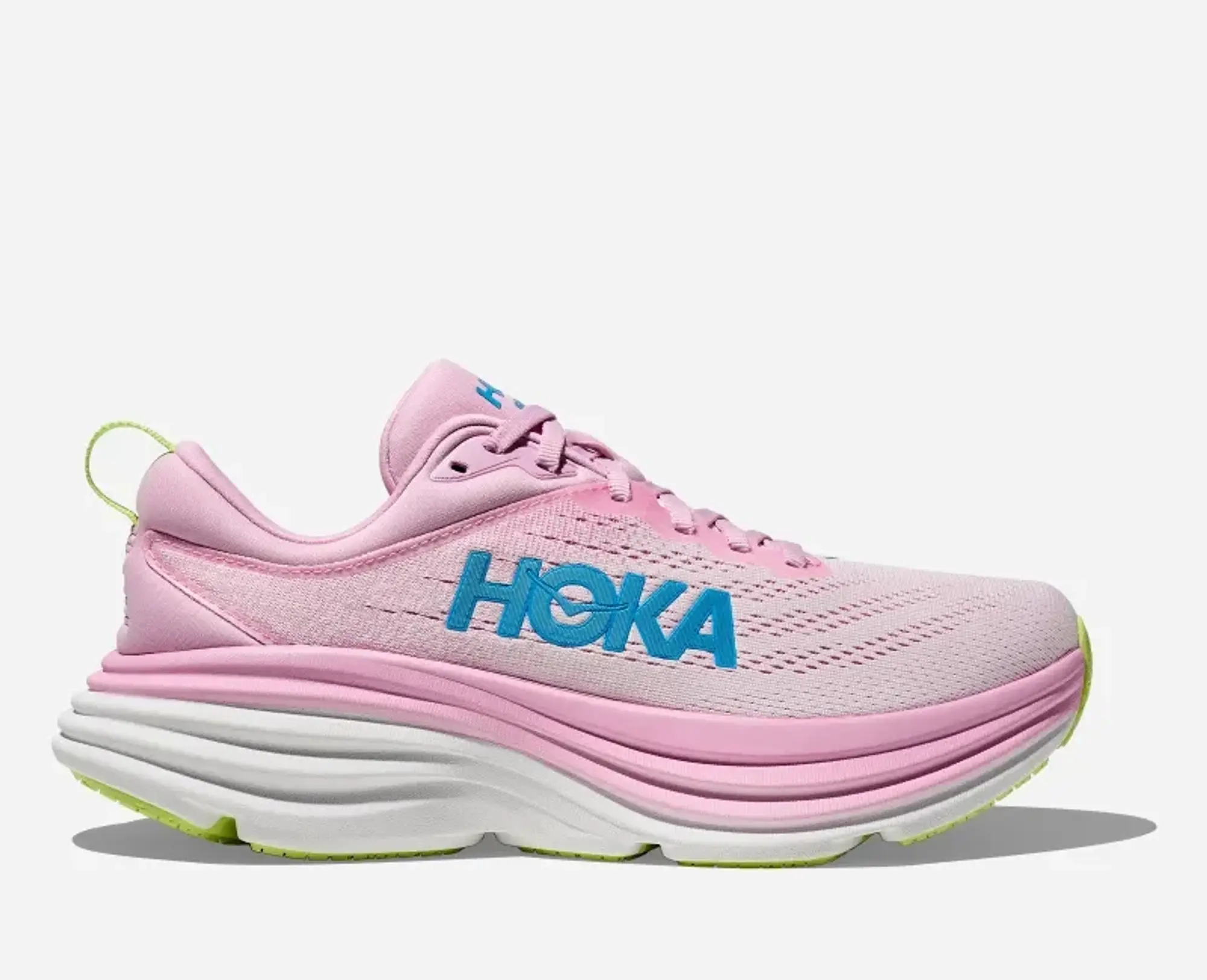 Hoka One One HOKA Women s Bondi 8 Road Running Shoes in Pink Twilight Waterpark 1127954 PTWL FOOTY.COM