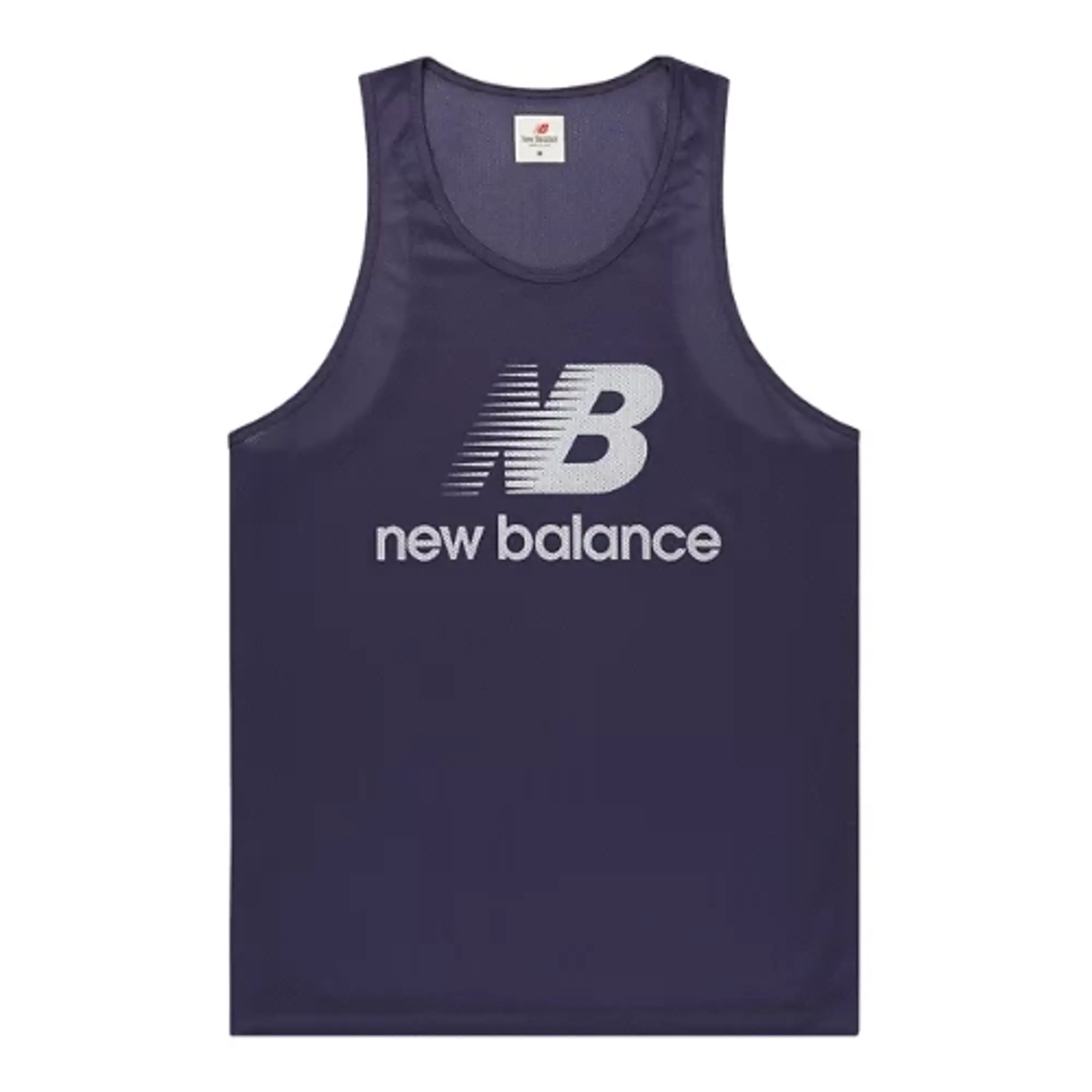 New Balance Unisex Made in USA Logo Tank in Purple Poly Knit