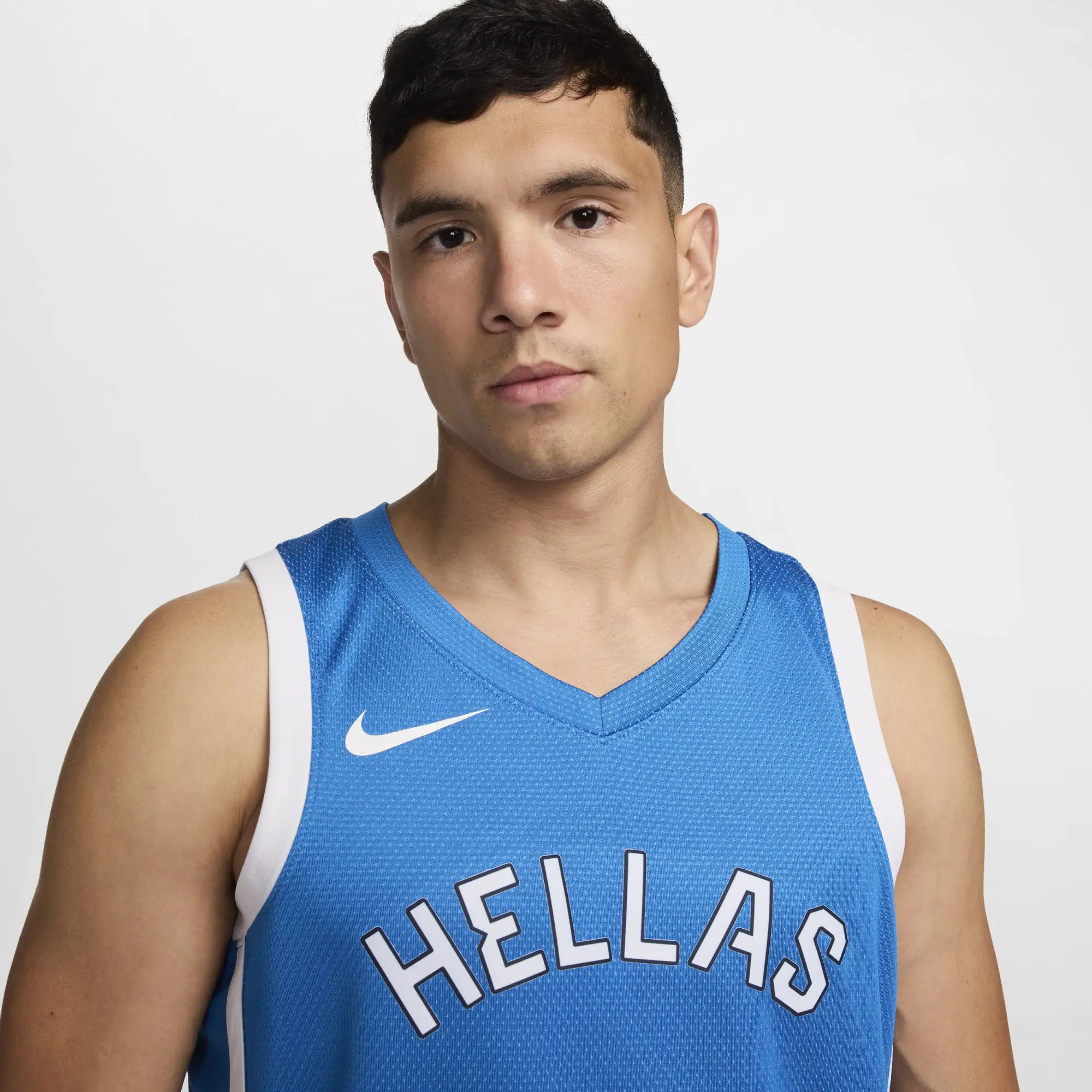 Greece Limited Road Men's Nike Basketball Jersey - Blue - Polyester