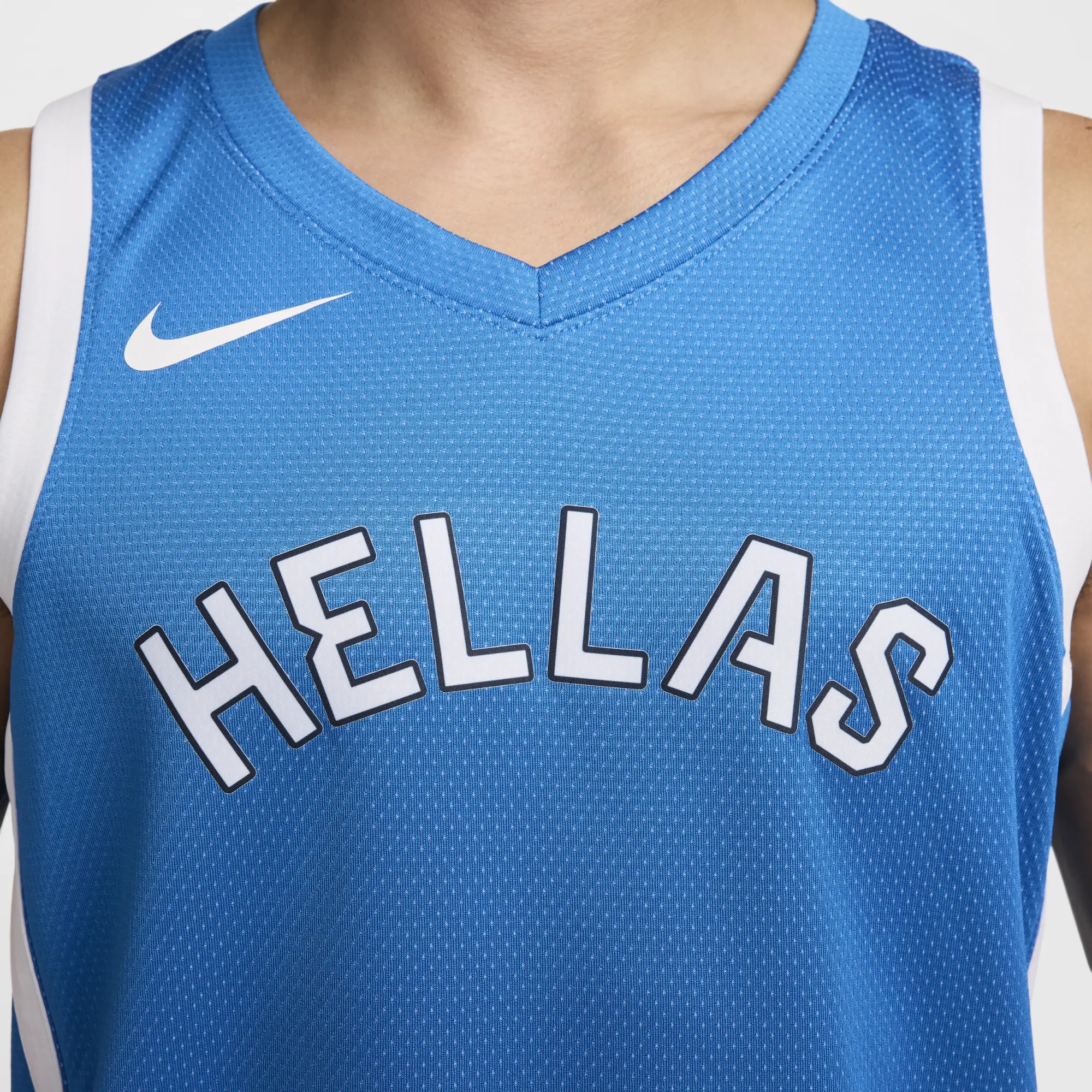 Greece Limited Road Men's Nike Basketball Jersey - Blue - Polyester