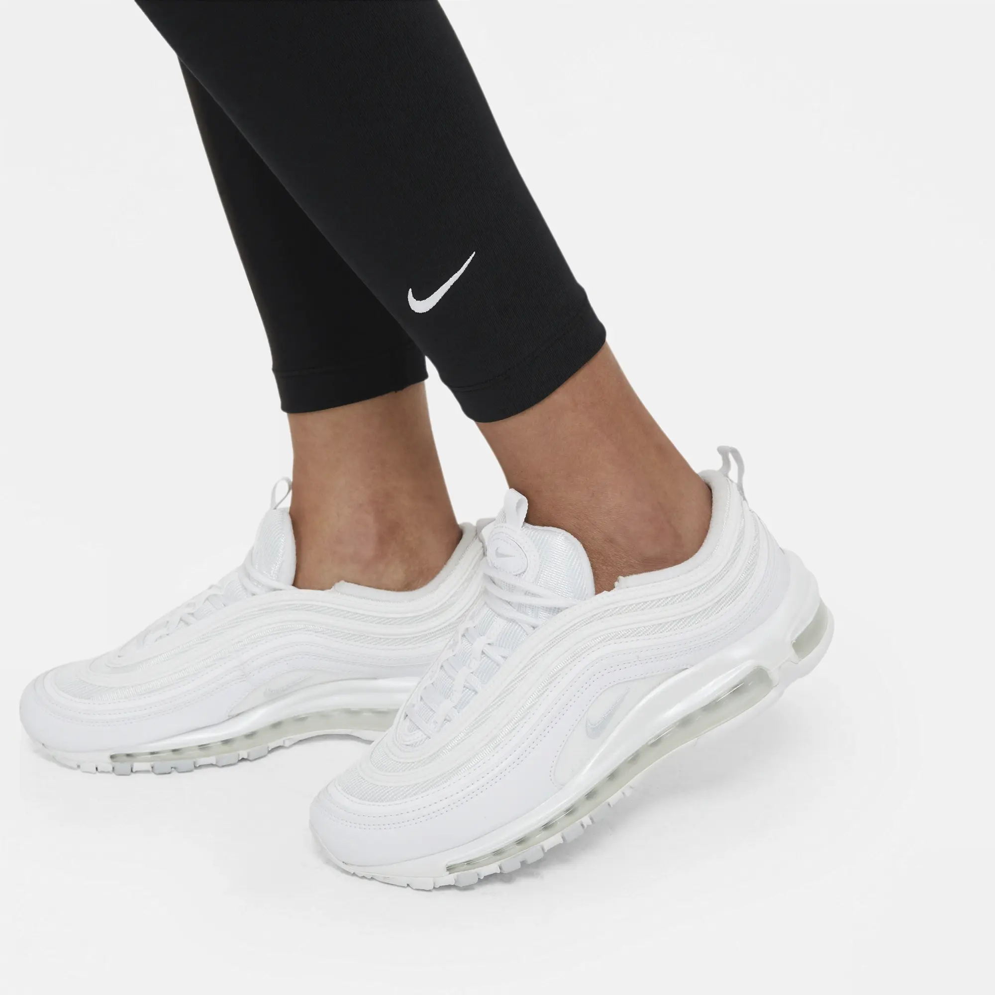 Nike Essentials Mid Rise Leggings In Black