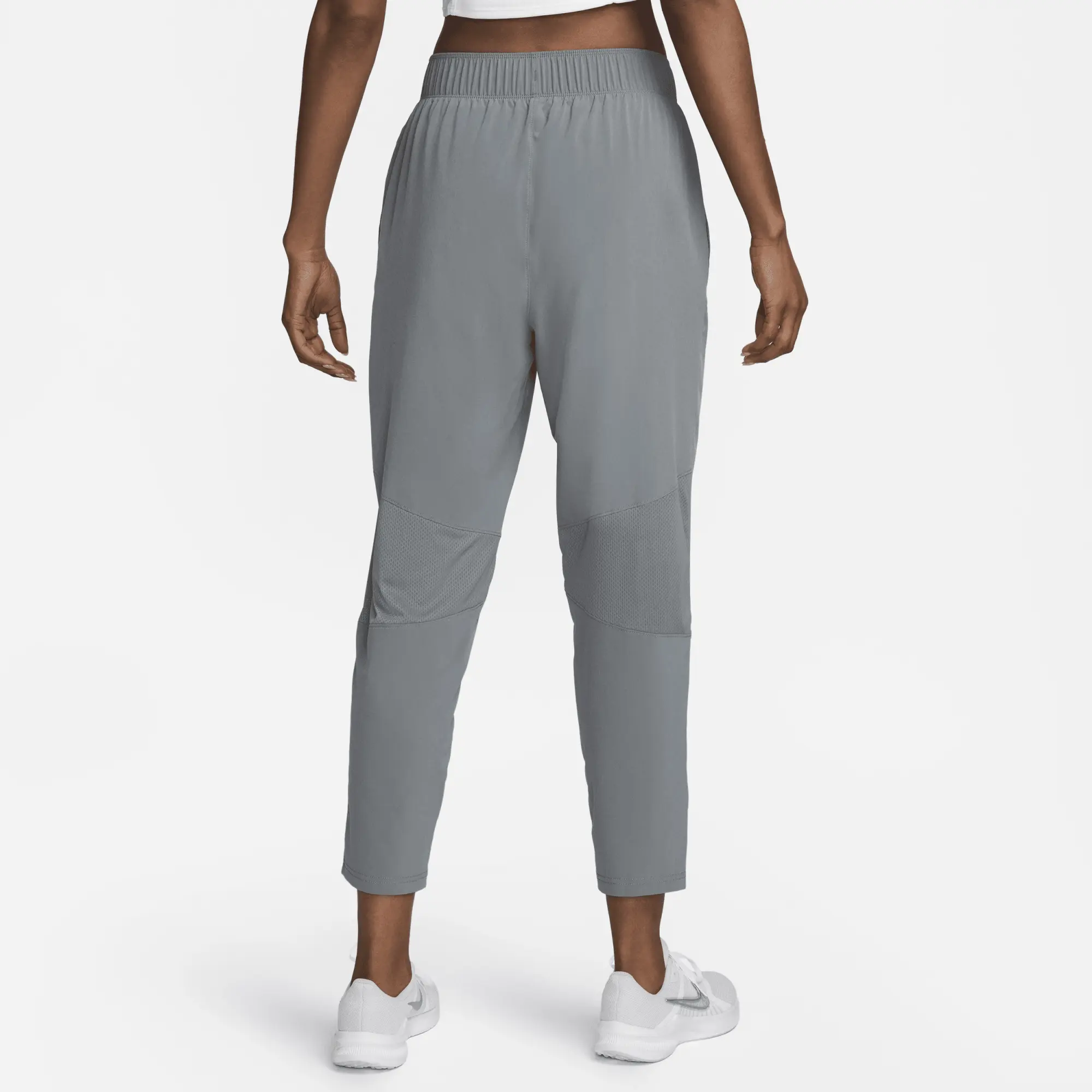 Nike Dri-FIT Fast Women's Mid-Rise 7/8 Running Trousers - Grey - Recycled Polyester Minimum