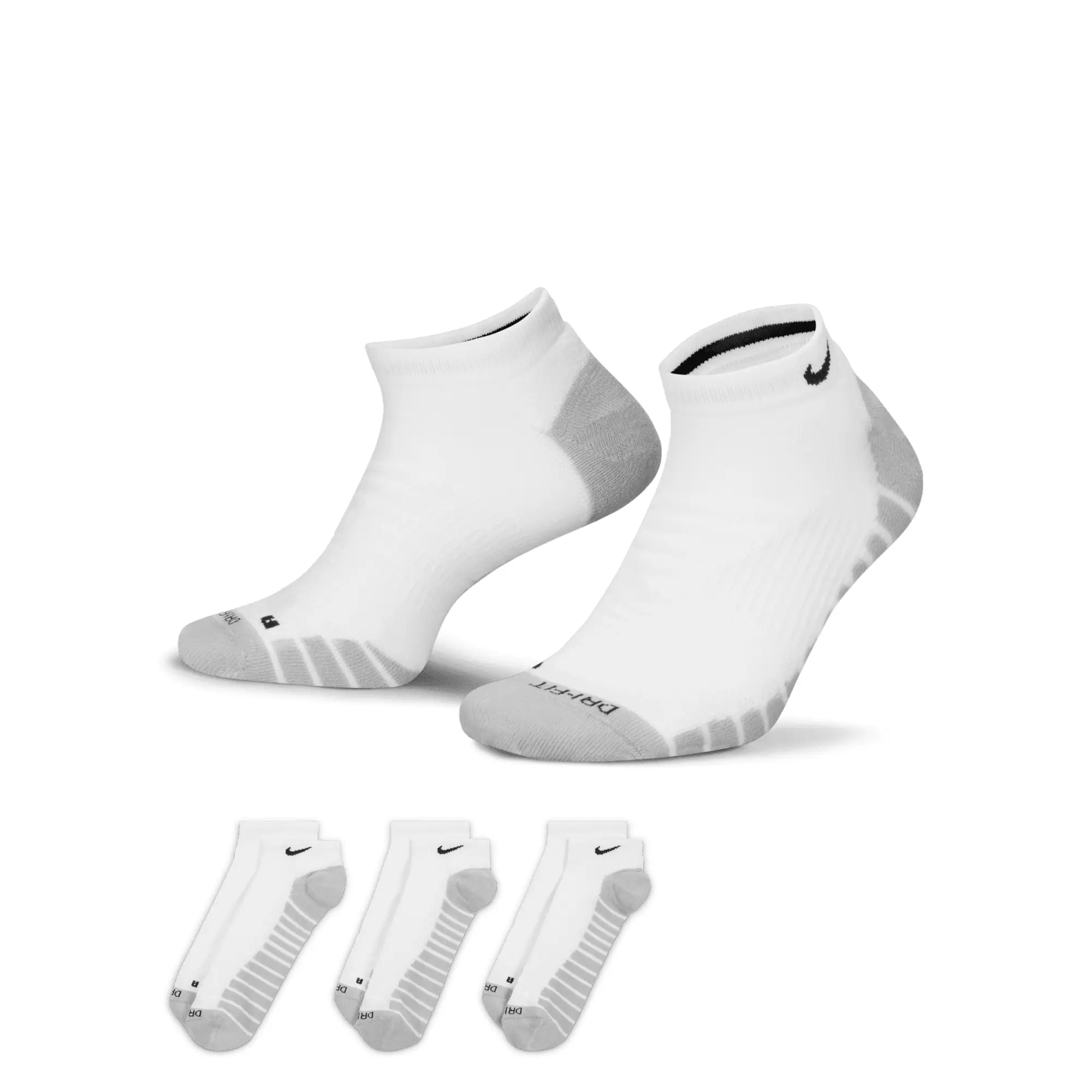 Nike white & grey everyday max cushioned socks