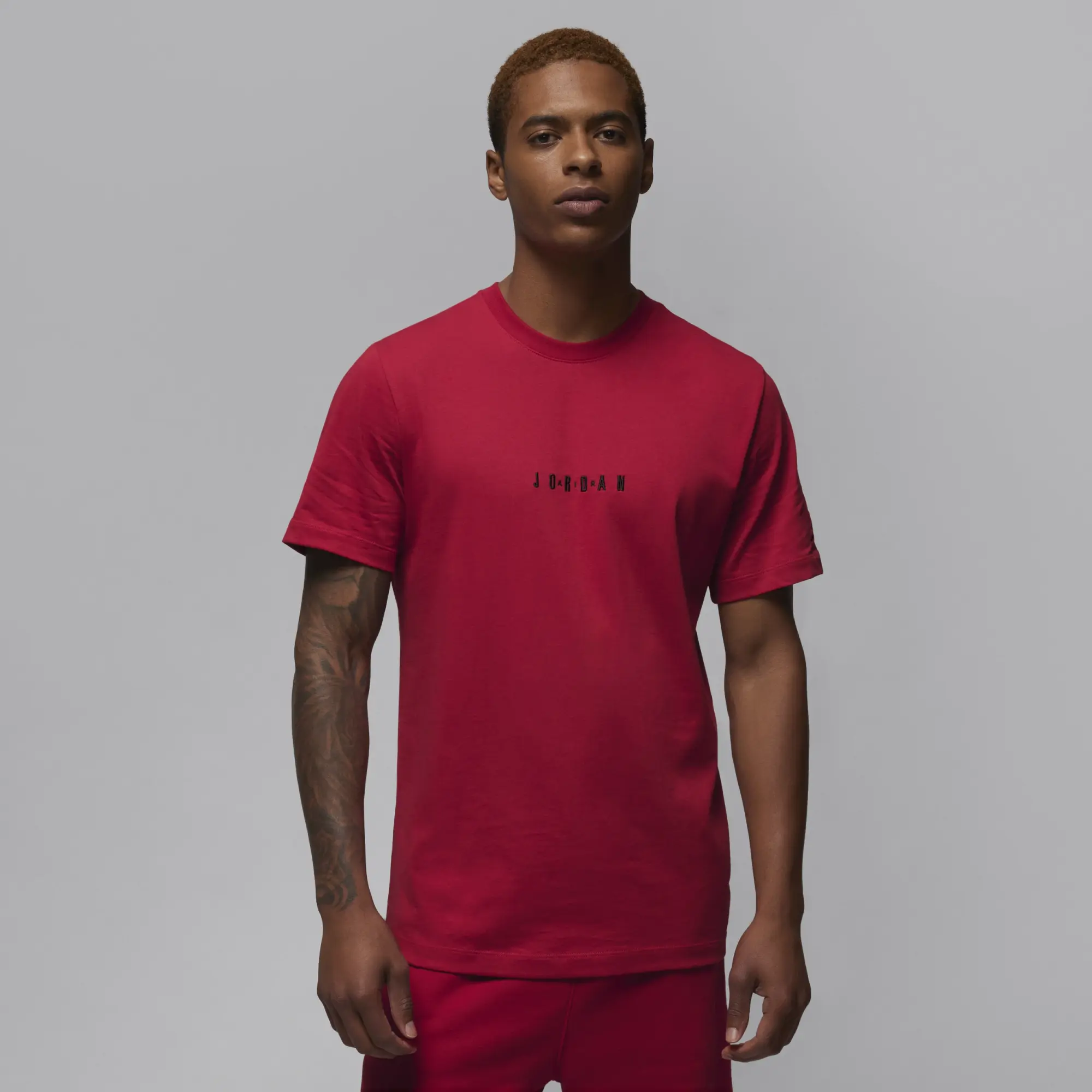 Nike Jordan Air Men's T-Shirt - Red - Cotton