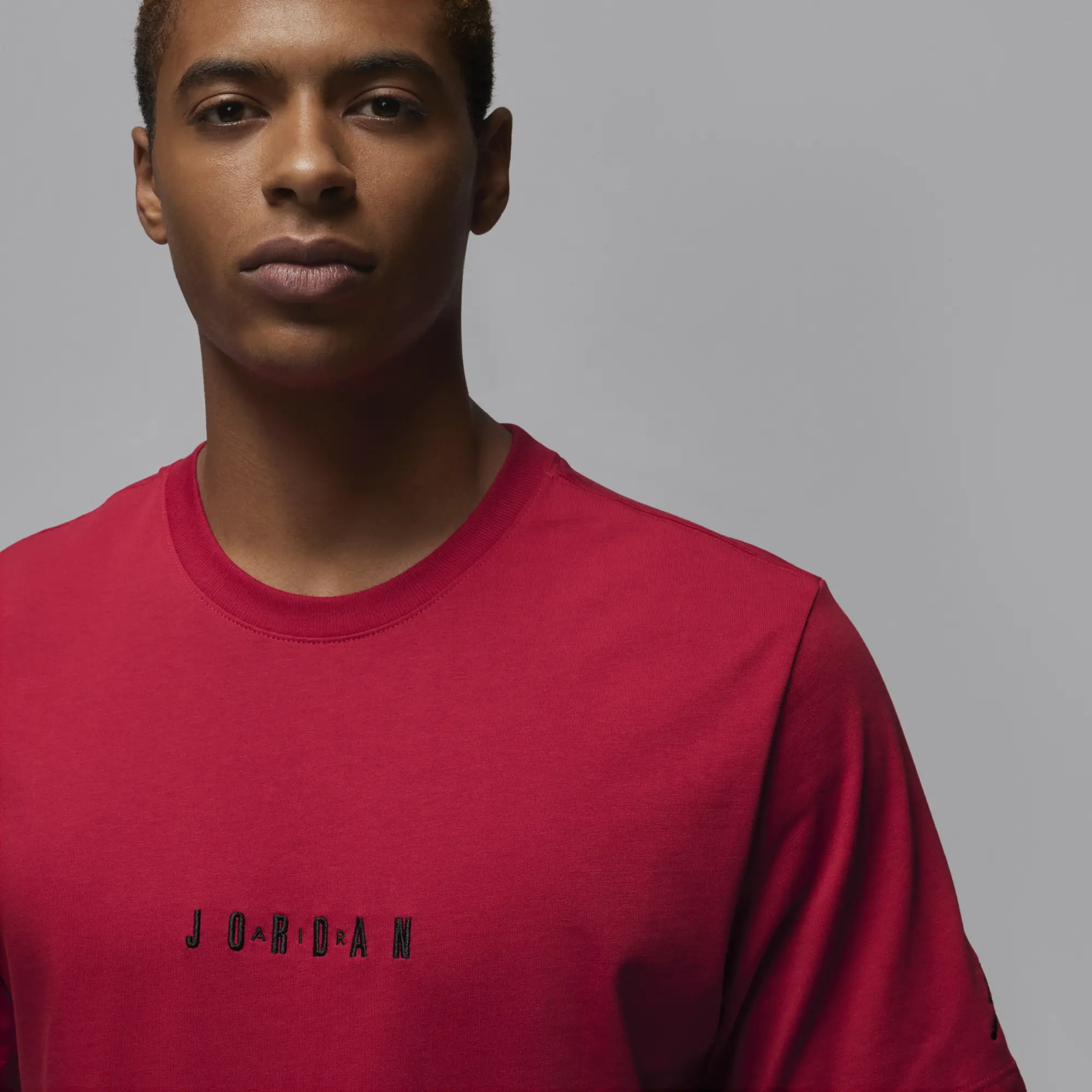 Nike Jordan Air Men's T-Shirt - Red - Cotton