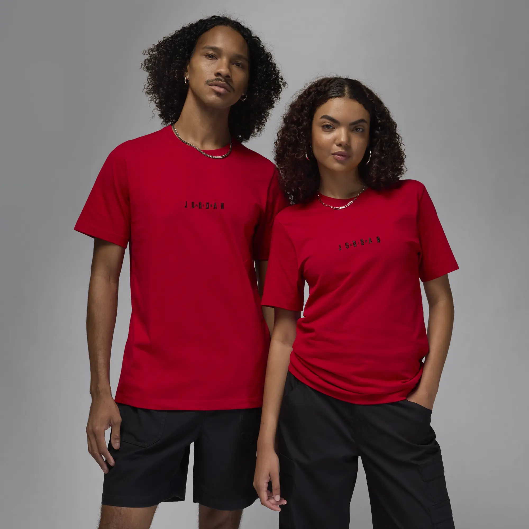 Nike Jordan Air Men's T-Shirt - Red - Cotton