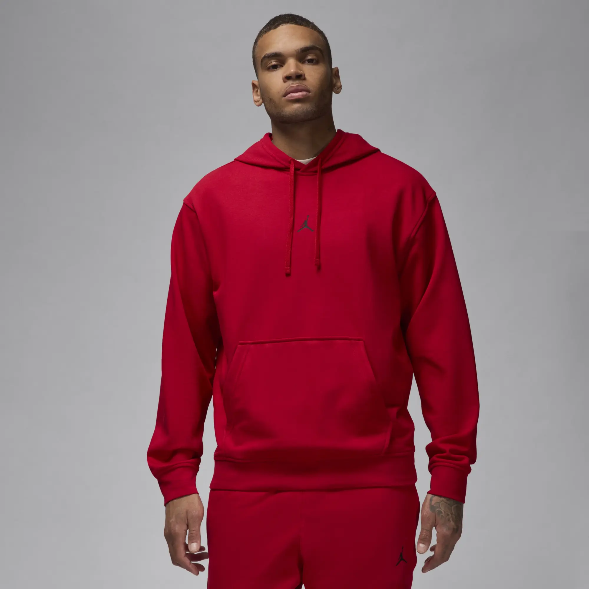 Nike Jordan Sport Crossover Men's Dri-FIT Pullover Hoodie - Red - Cotton/Polyester