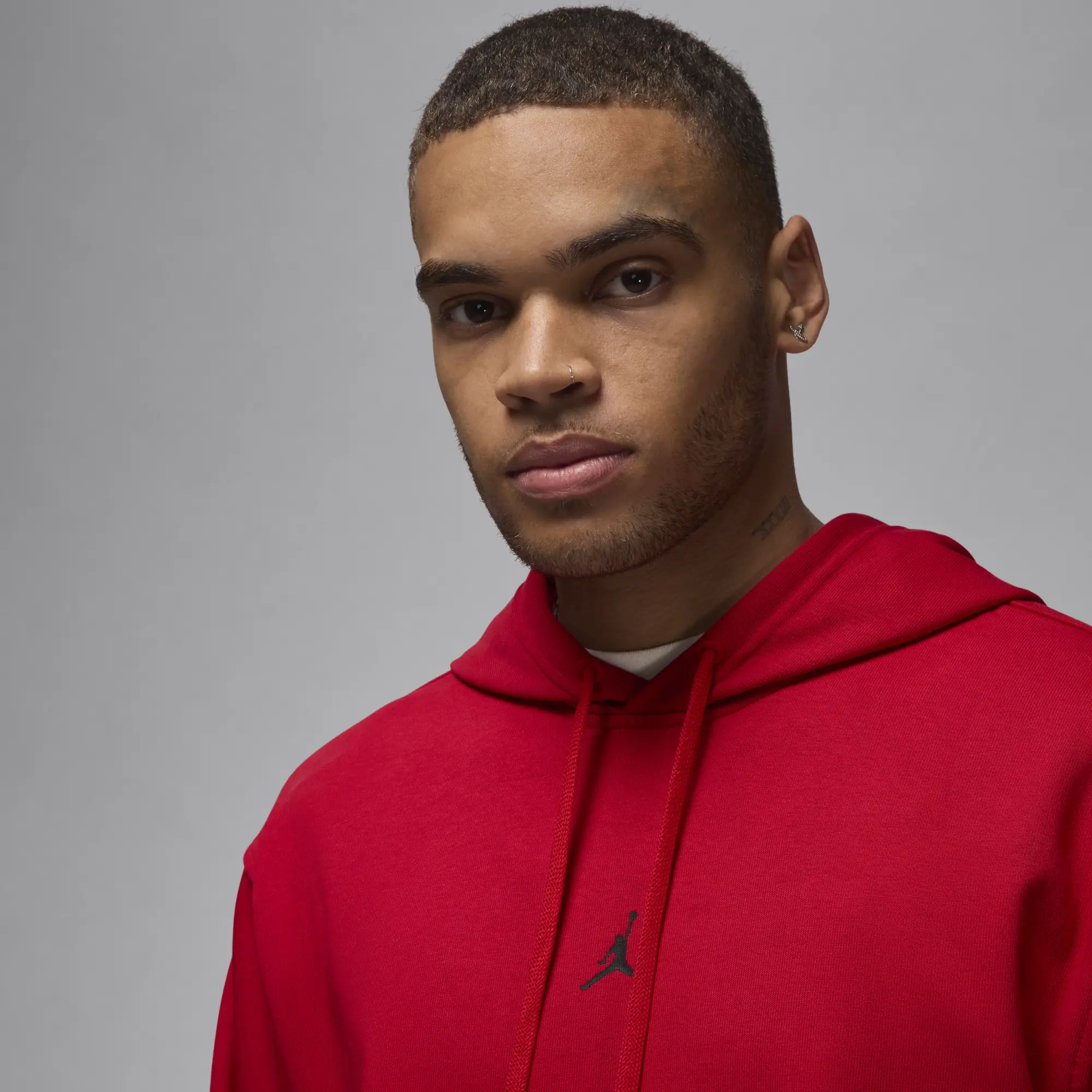 Nike Jordan Sport Crossover Men's Dri-FIT Pullover Hoodie - Red - Cotton/Polyester