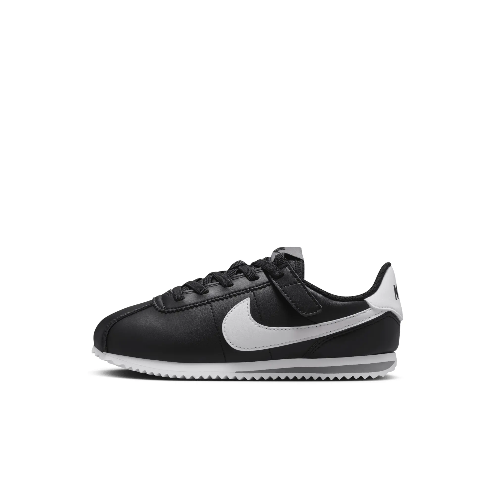 Nike black white cortez Junior trainers