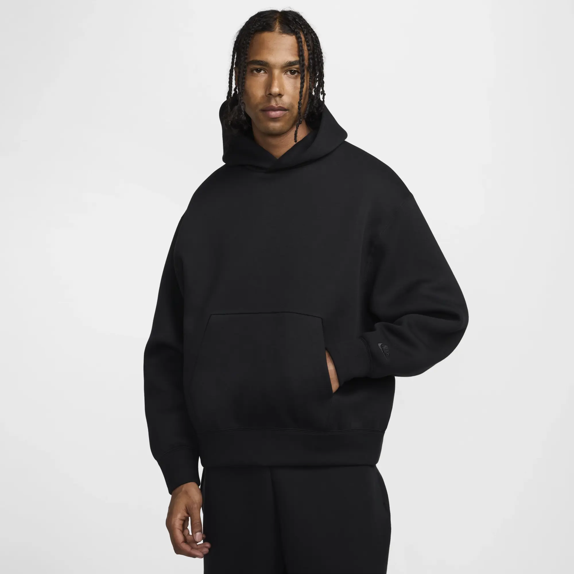 Nike Men s Tech Fleece Hoodie Black FZ0744 010 FOOTY.COM