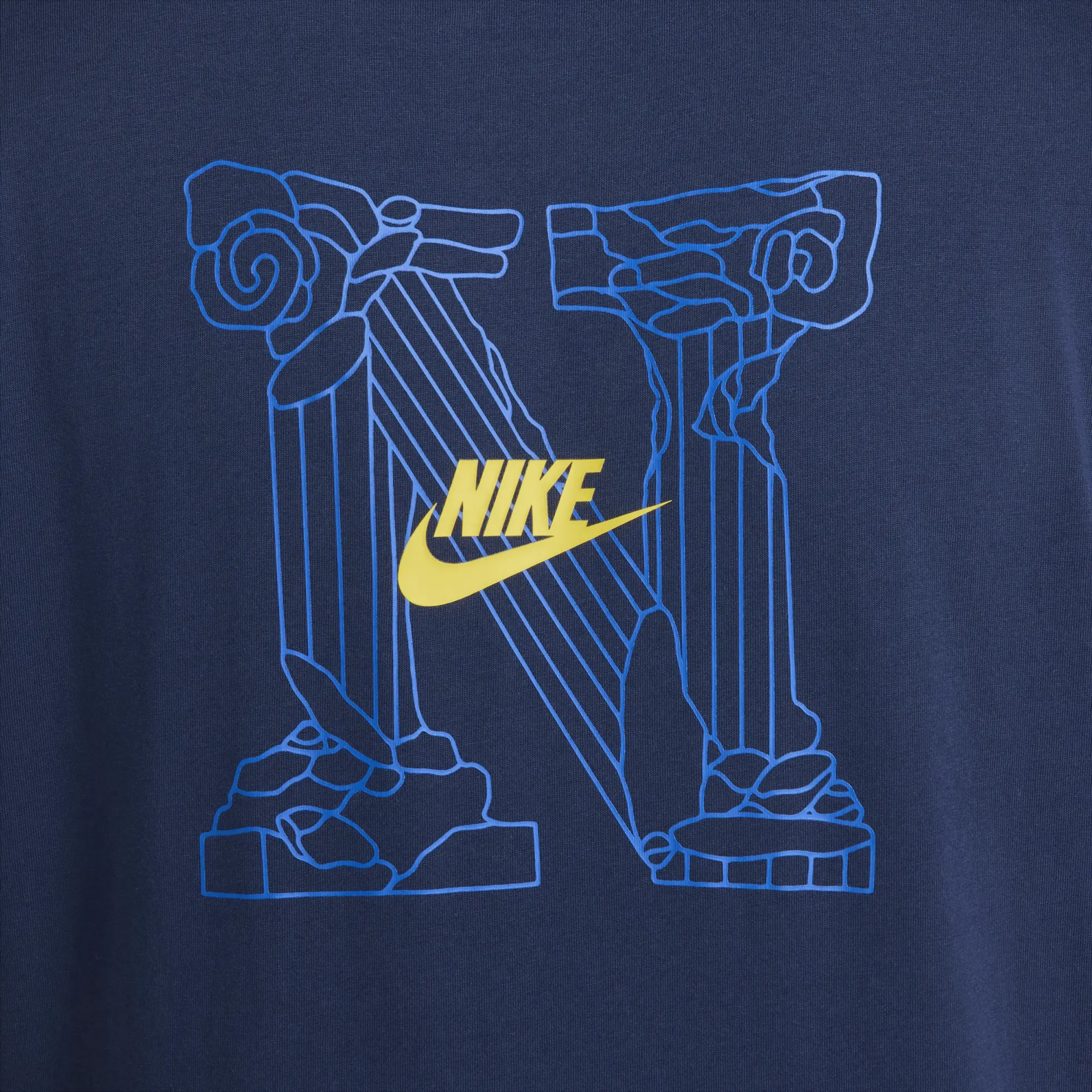 Nike Bolt LBR T-Shirt - Navy - Size 2XL - Navy