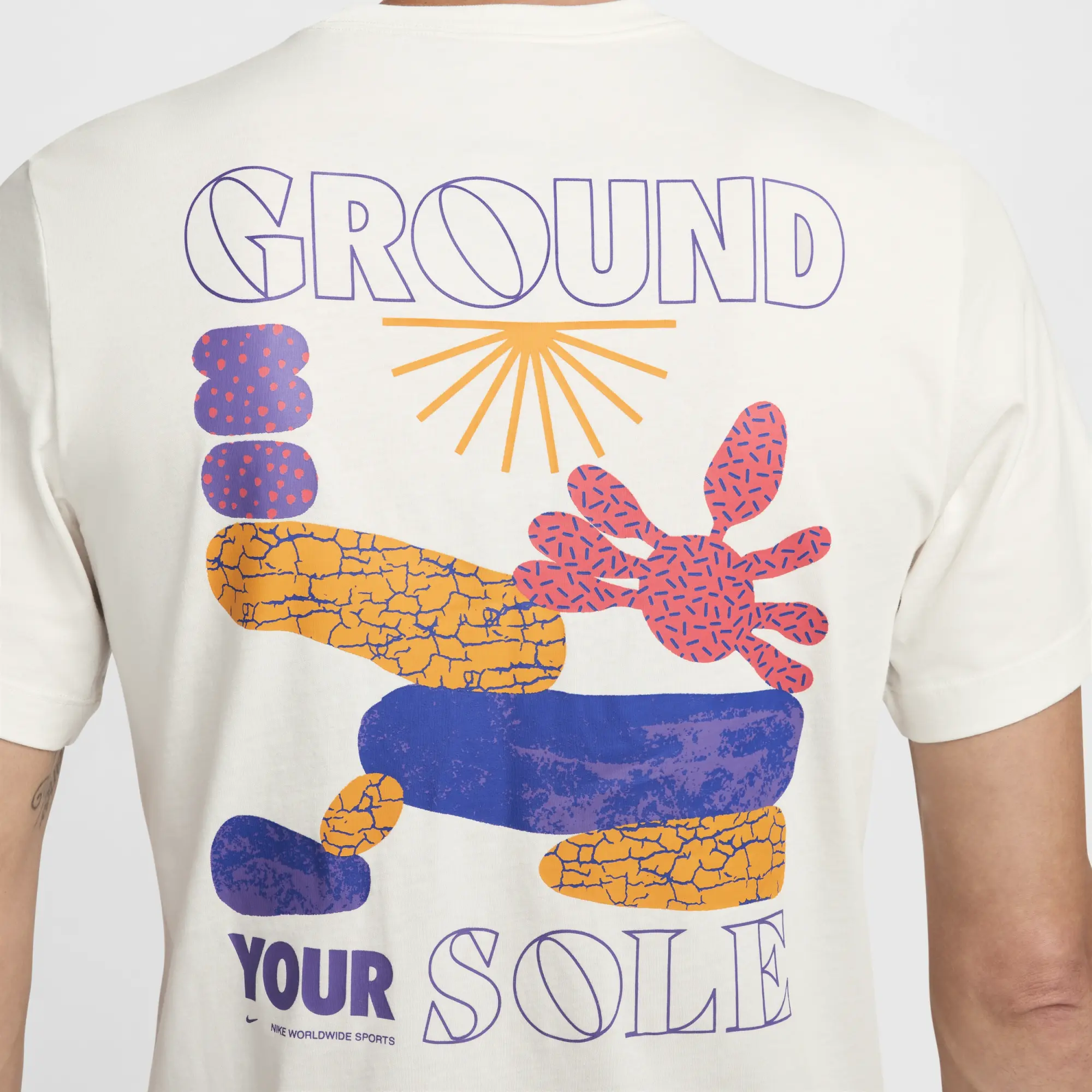 Nike Sportwear Ground Your Sole T-Shirt, Ecru