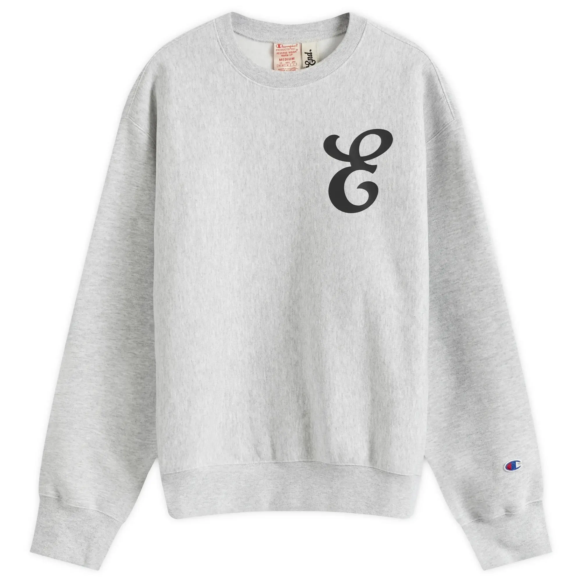 Champion Men's for E by END. Crew Sweat Grey Marl