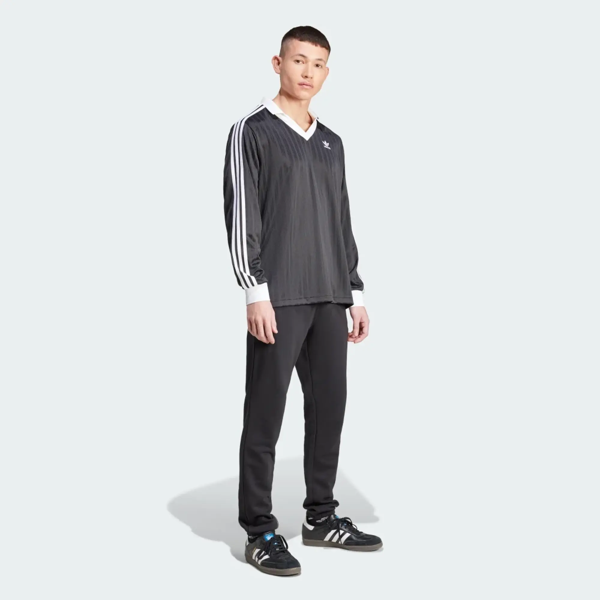 Adidas Men's Pique Long Sleeve Black