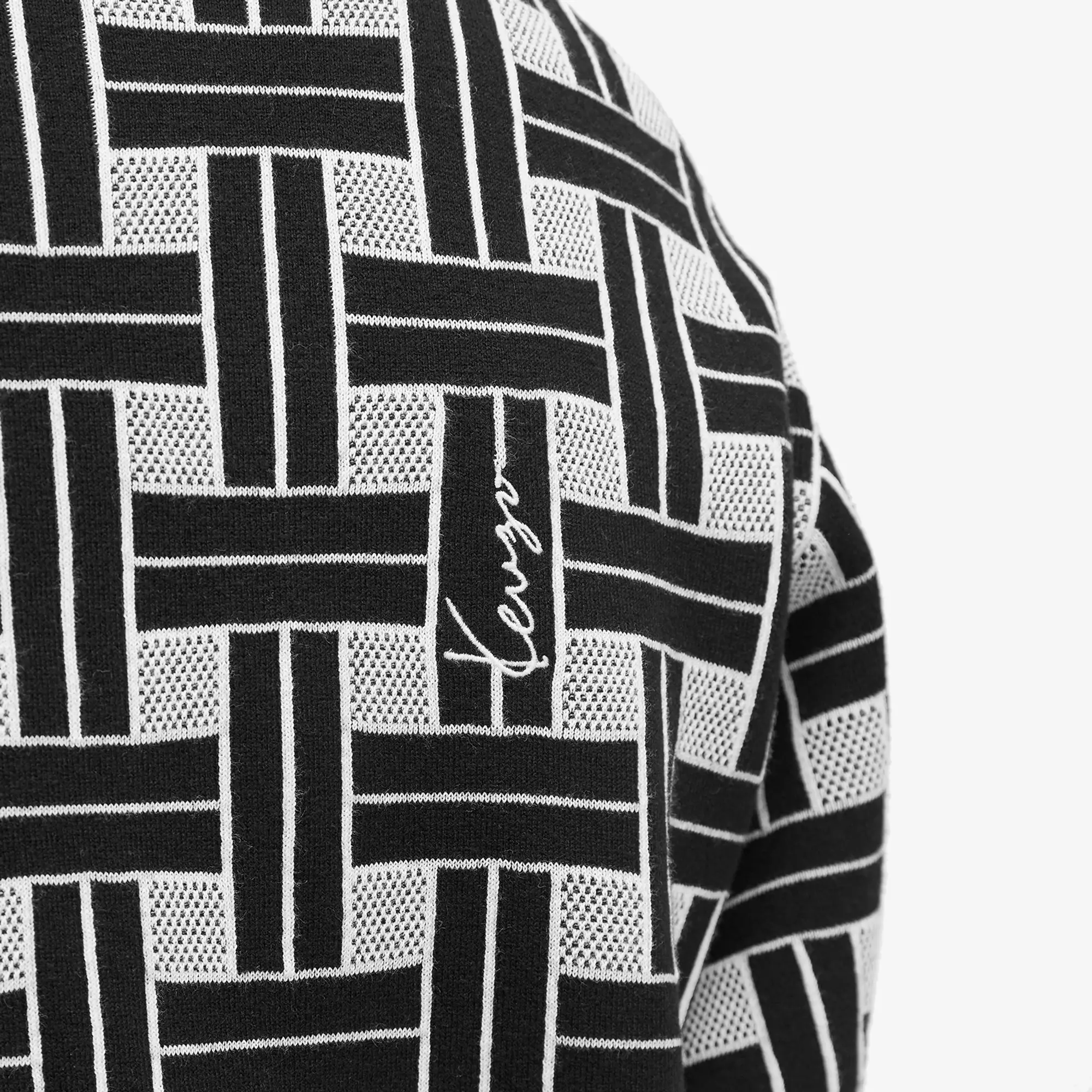 Kenzo Men's Weave Knit Crew Black