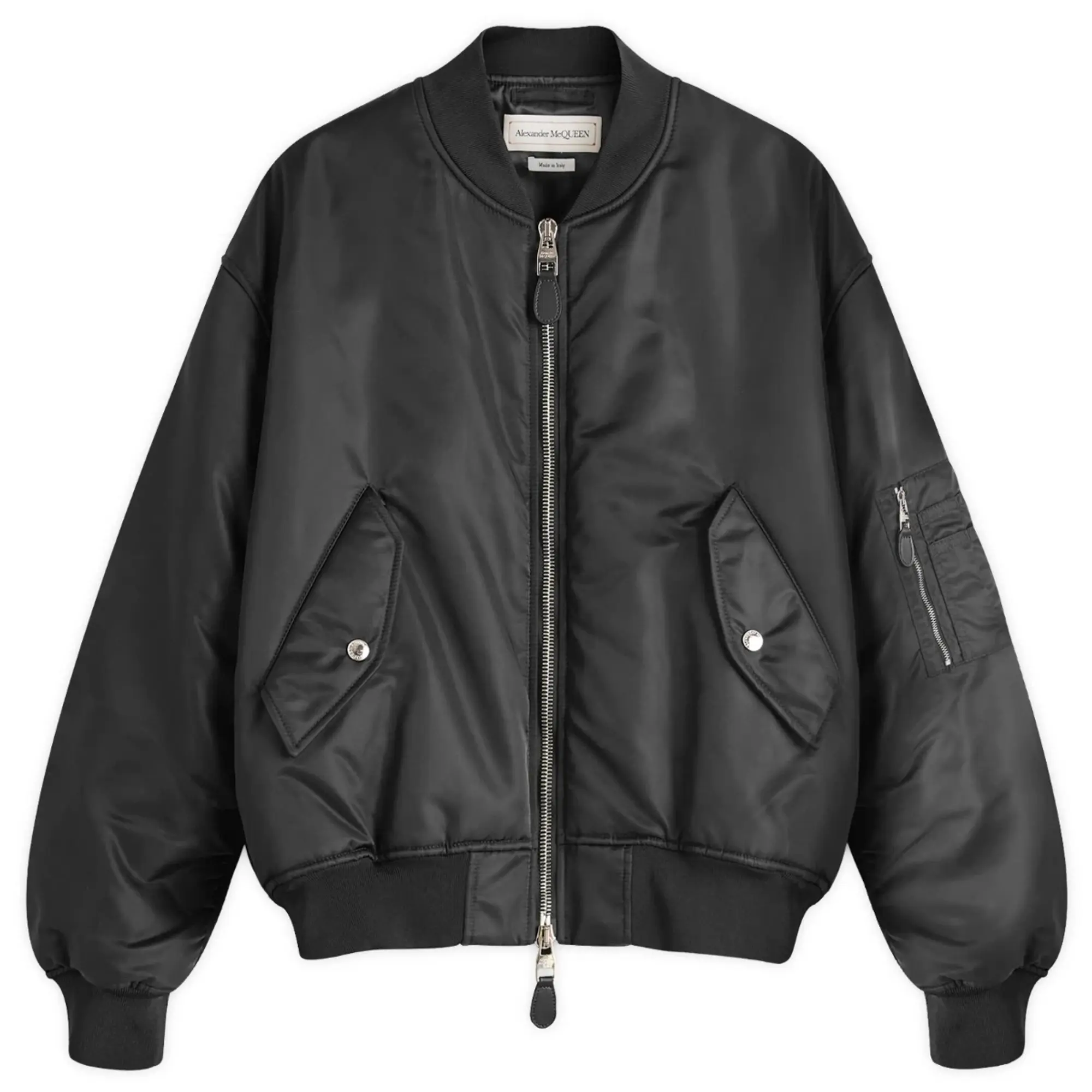 Alexander McQueen Men's MA-1 Bomber Jacket Black