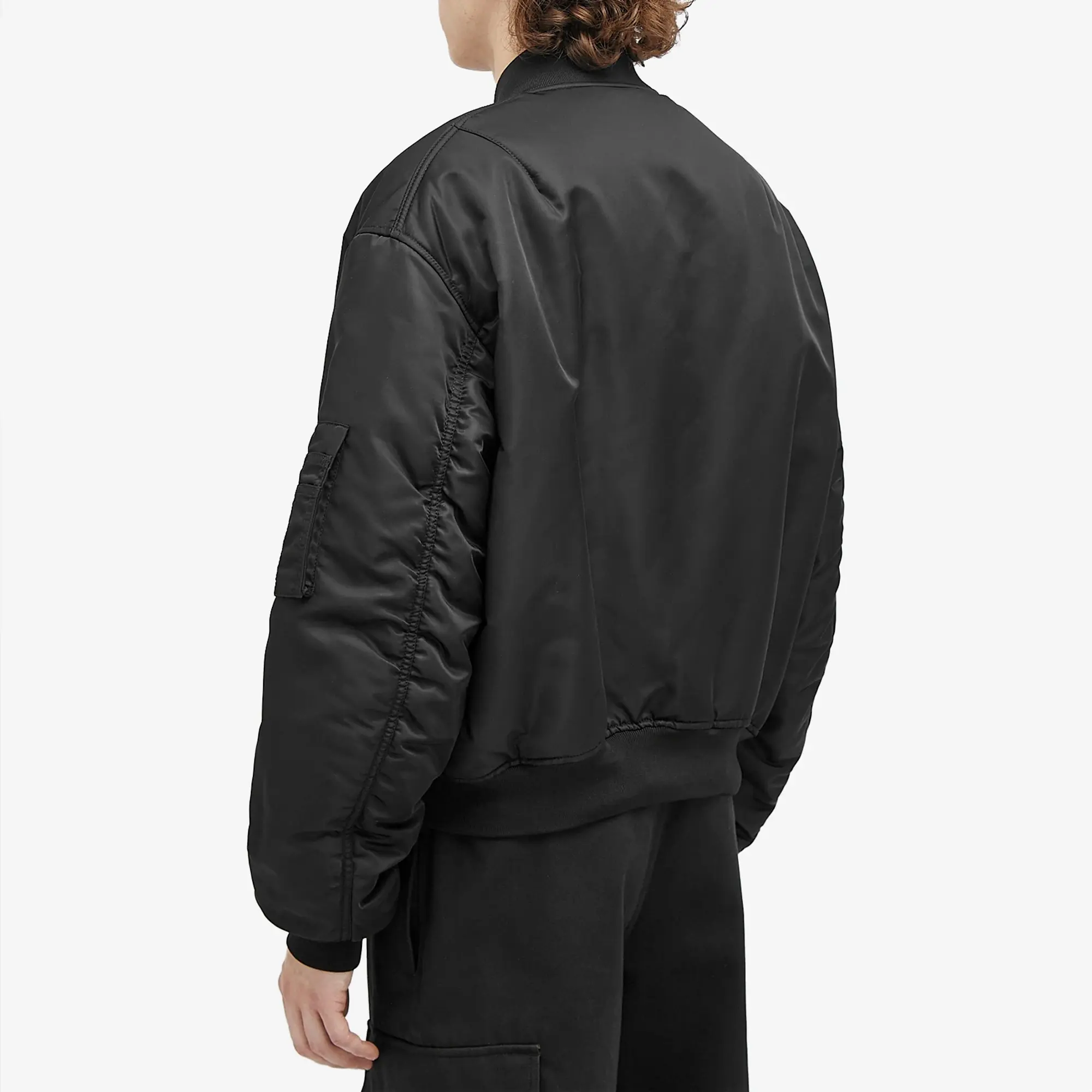 Alexander McQueen Men's MA-1 Bomber Jacket Black