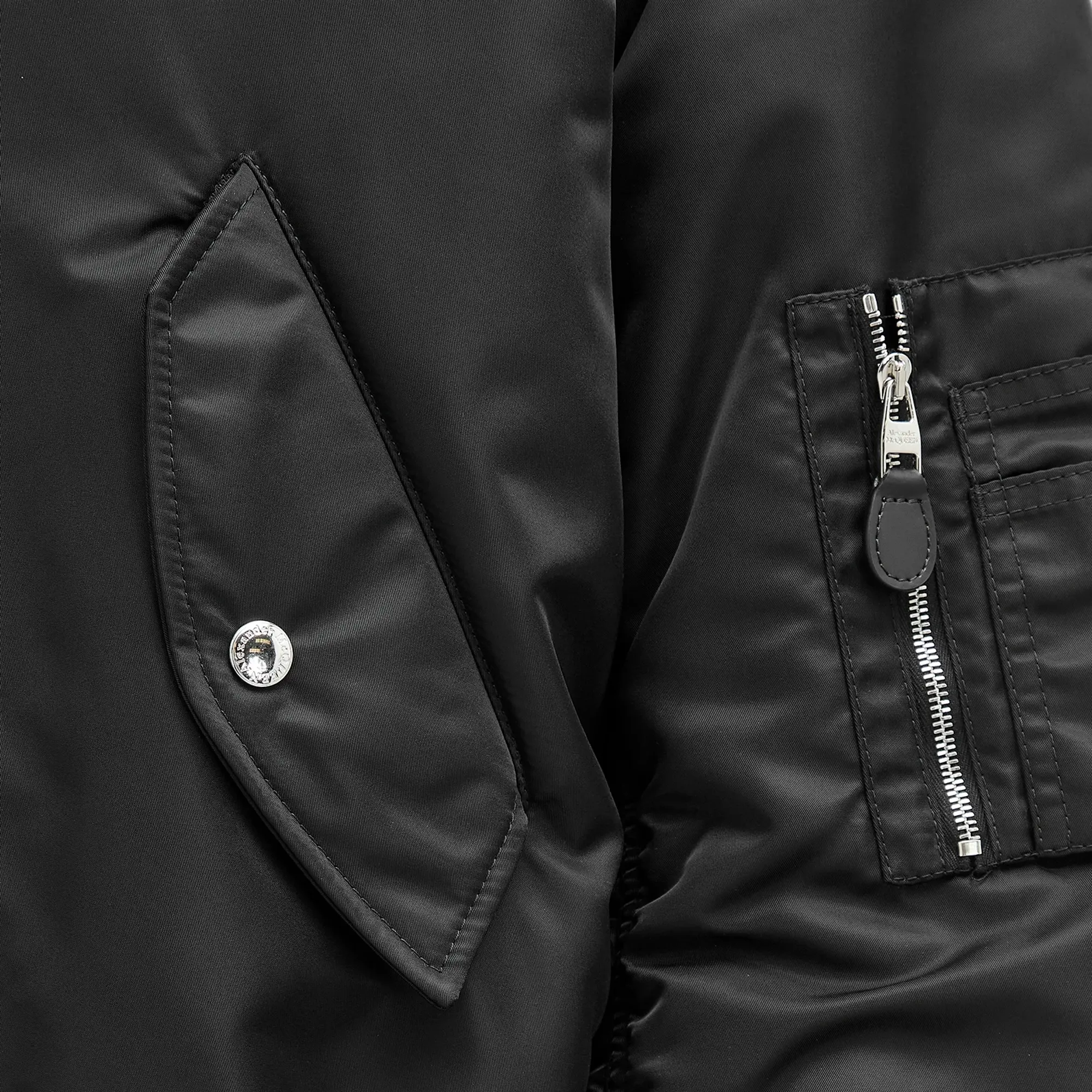 Alexander McQueen Men's MA-1 Bomber Jacket Black