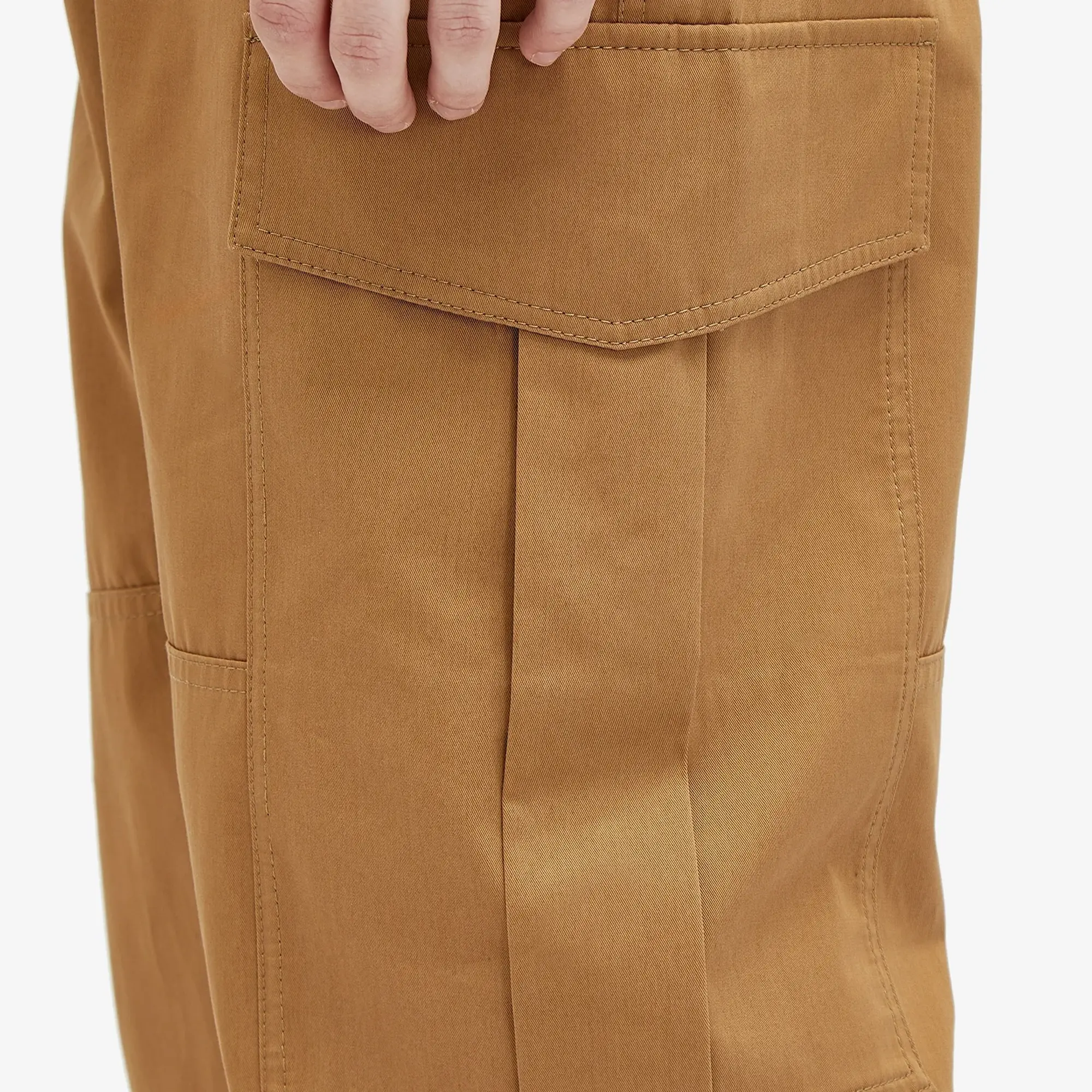 Alexander McQueen Men's Military Cargo Trousers Rich Camel