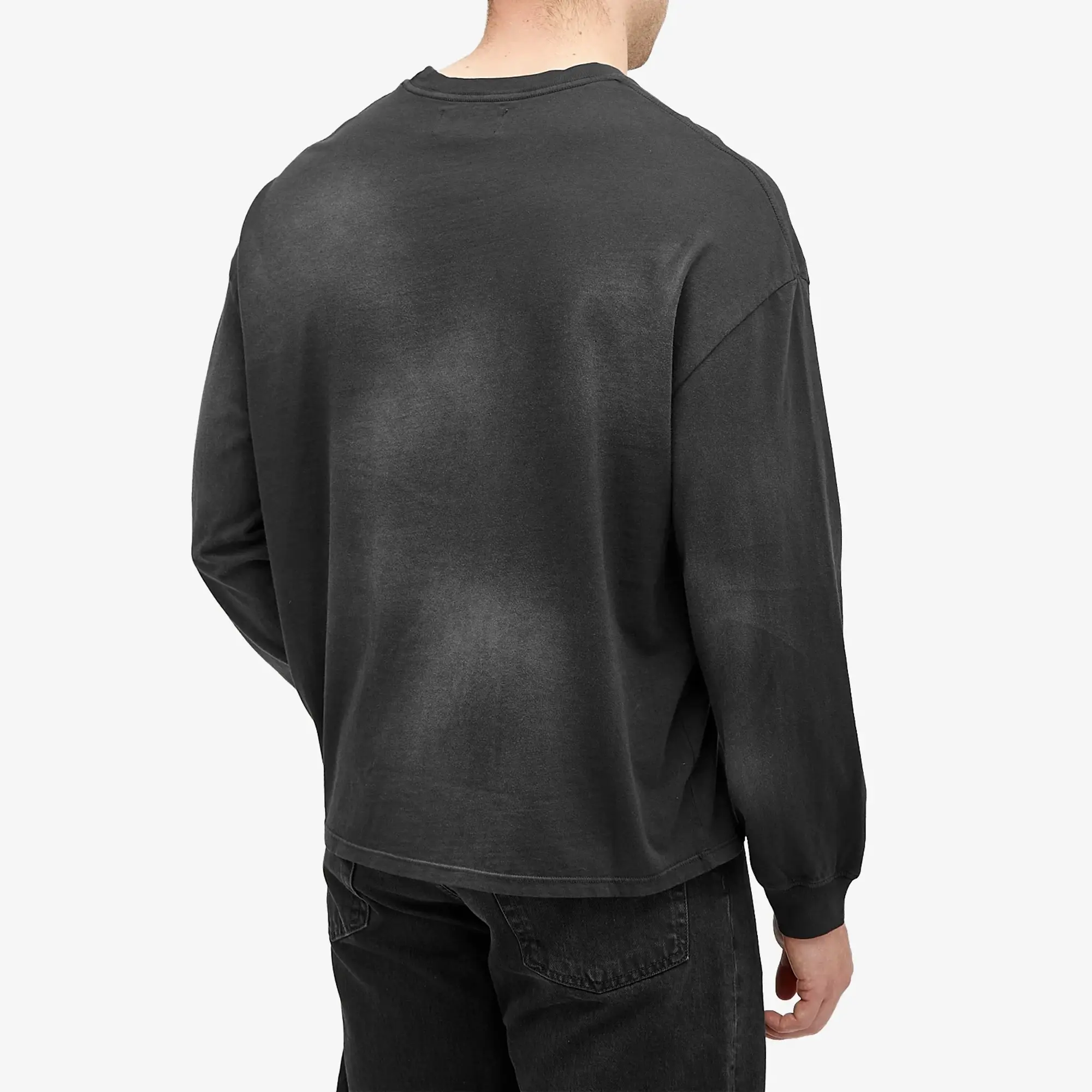 Nahmias Men's Nahmias Men's Horses Long Sleeve T-Shirt Sunfade Black