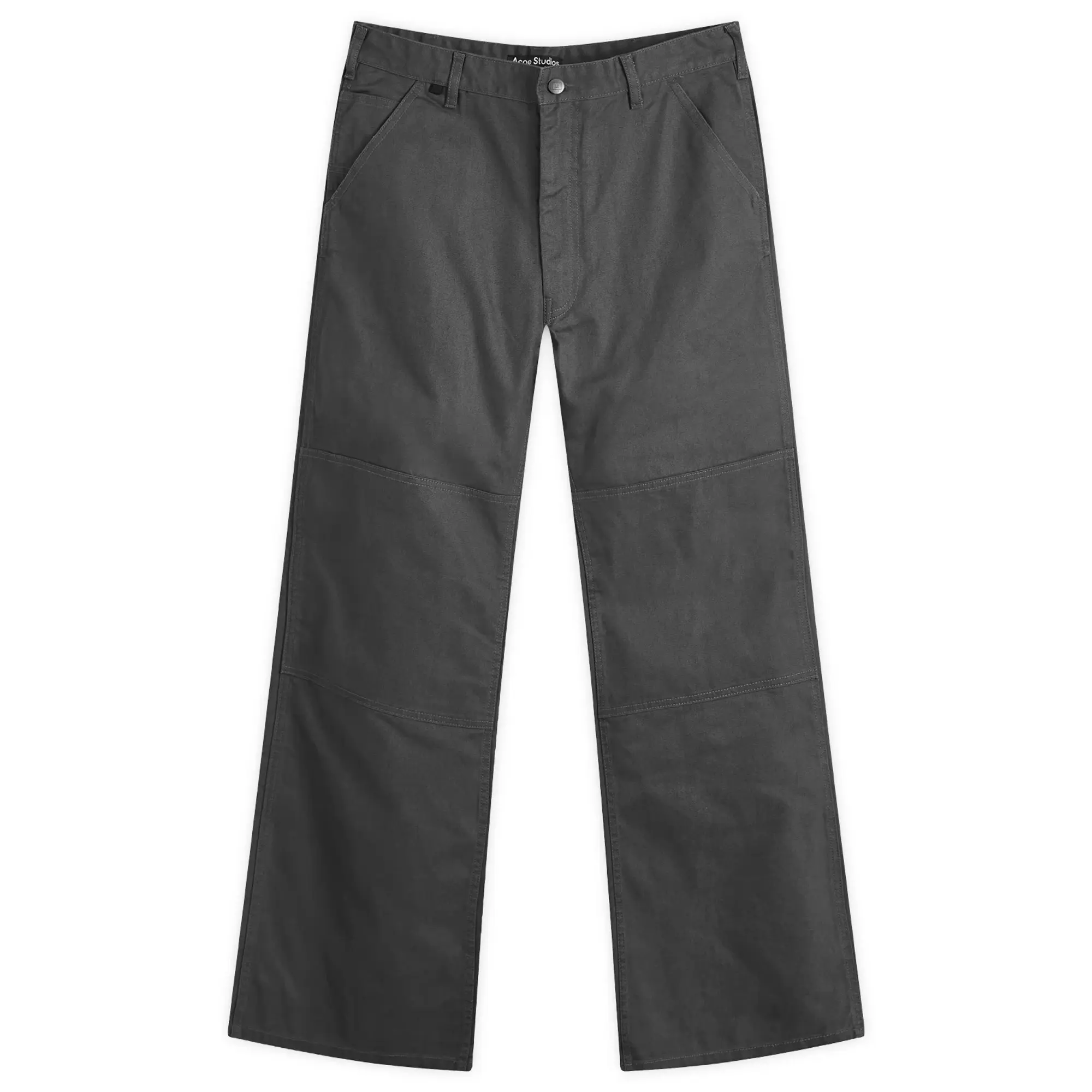 Acne Studios Men's Palma Canvas Face Trousers Dark Grey