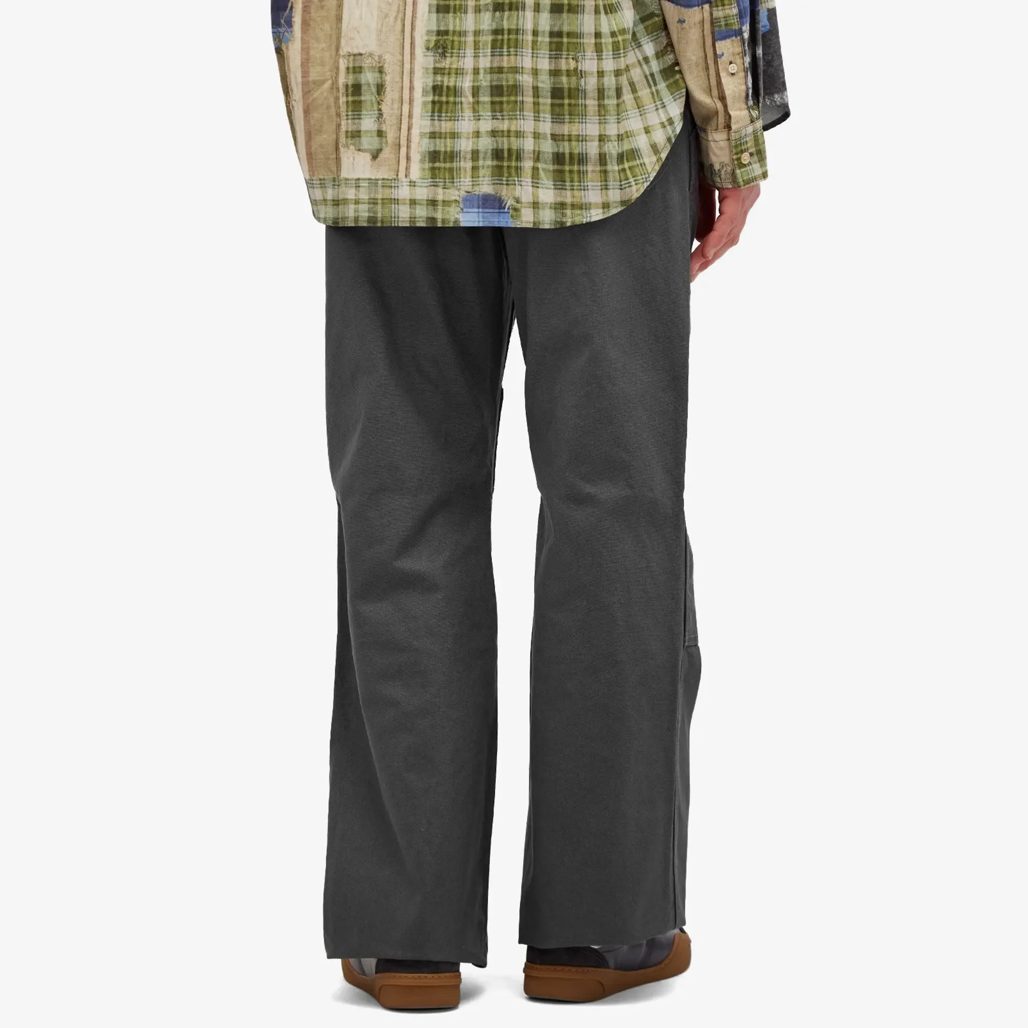 Acne Studios Men's Palma Canvas Face Trousers Dark Grey
