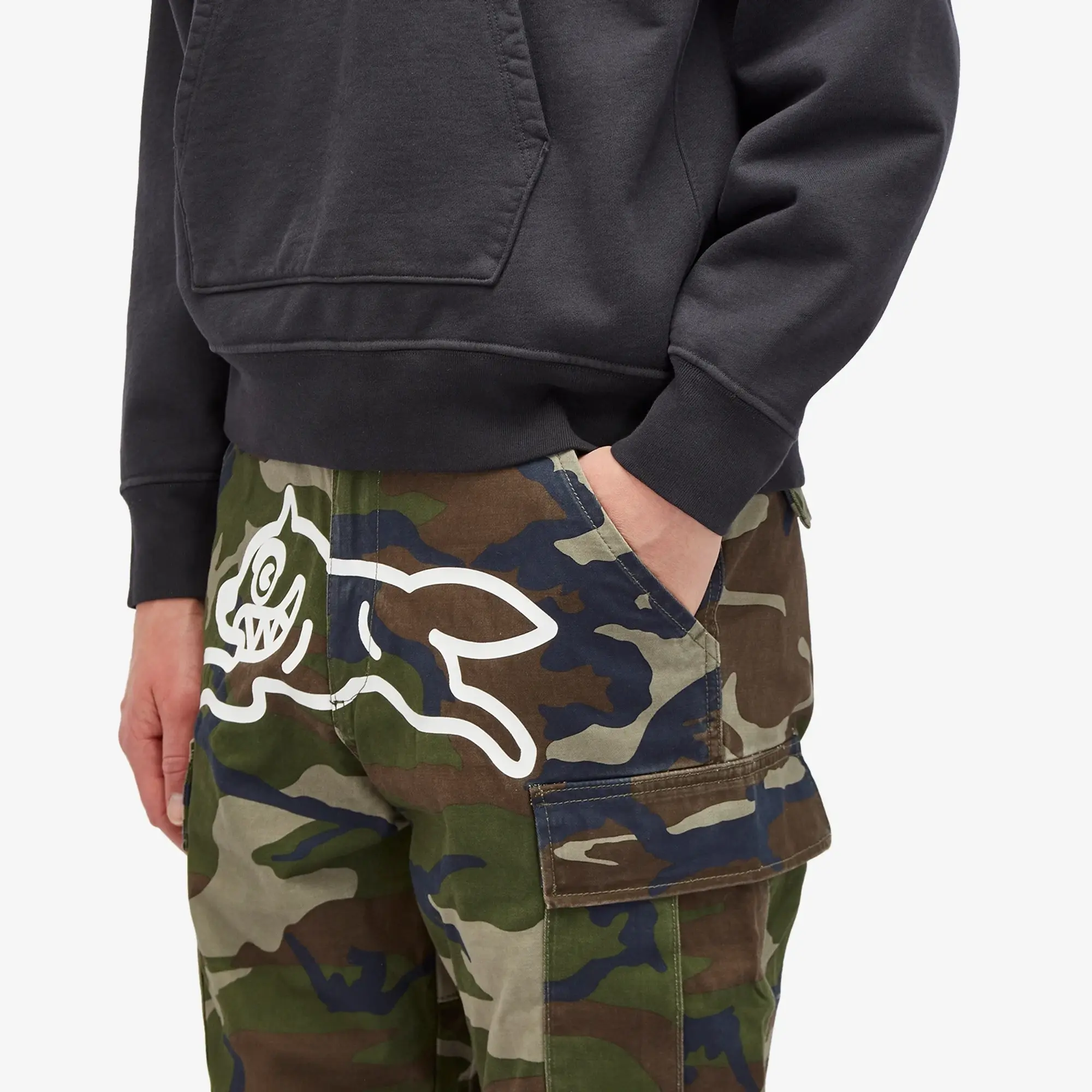ICECREAM Men's Running Dog Camo Cargo Pants