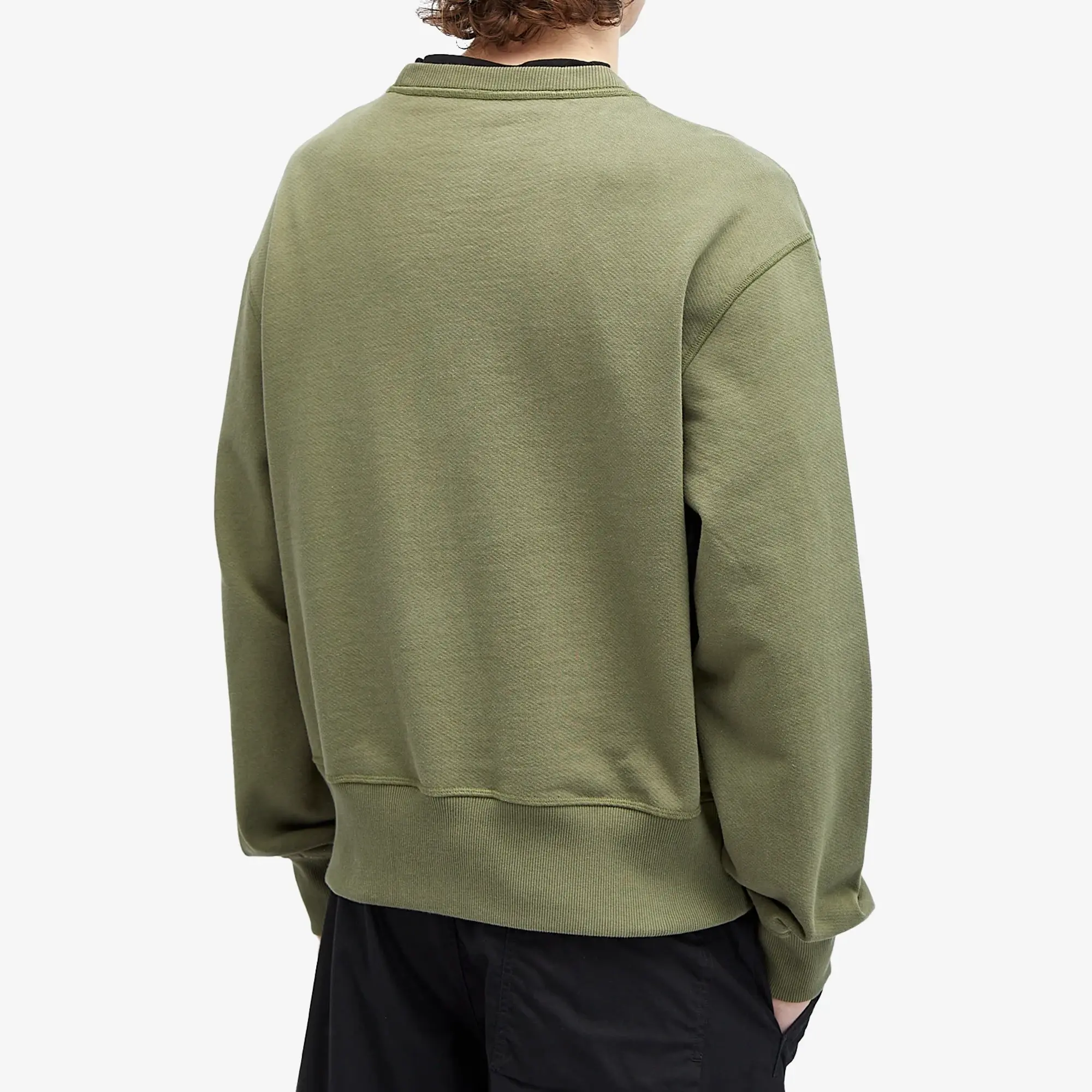 Maharishi Men's Dragon Map Vintage Crew Sweat Olive