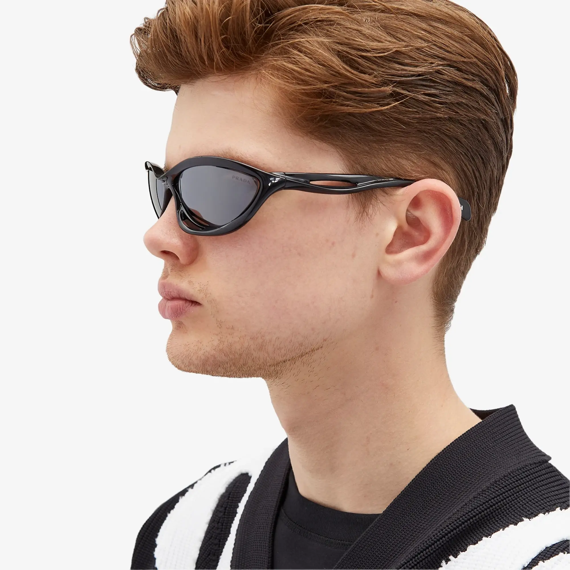 Prada Eyewear Men's A26S Sunglasses Black/Grey