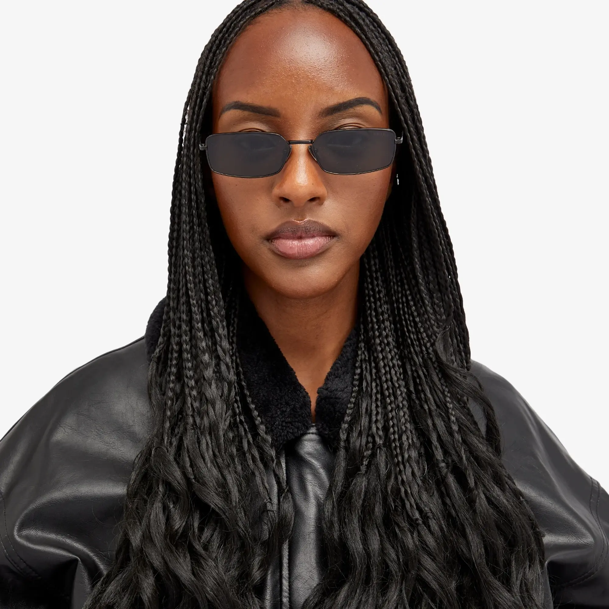 Prada Eyewear Women's A60S Sunglasses Black/Dark Grey