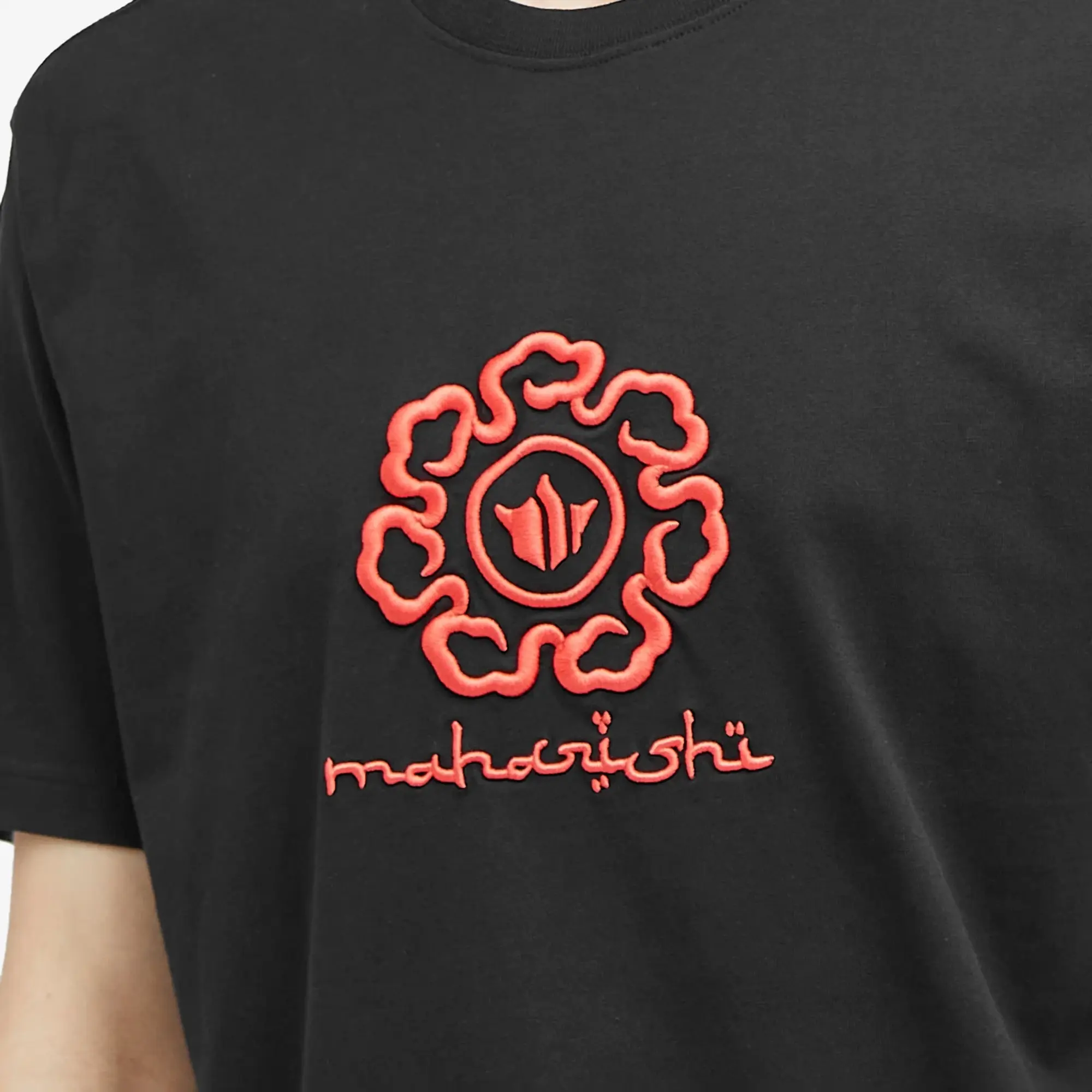 Maharishi Men's Spiral Temple T-Shirt Black