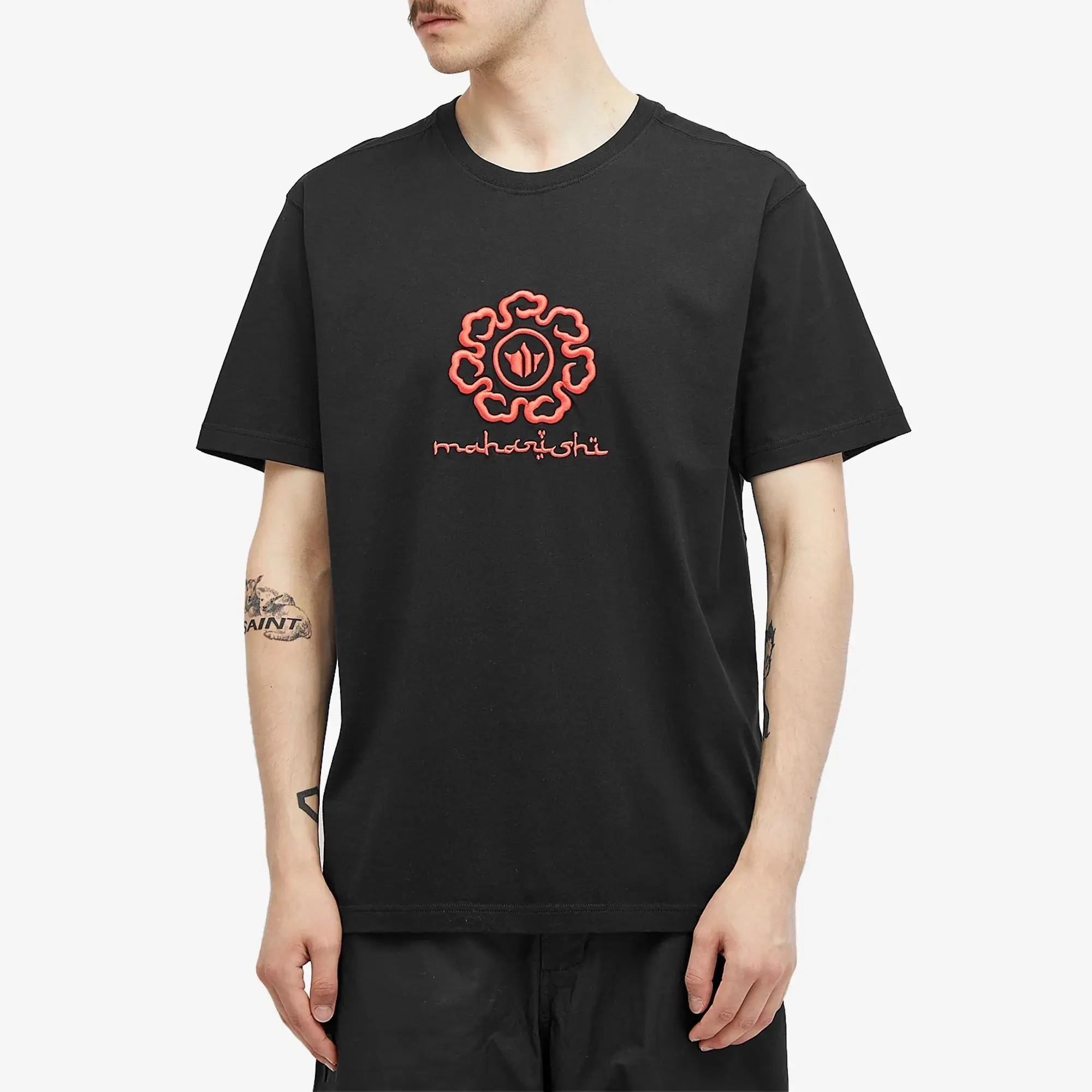 Maharishi Men's Spiral Temple T-Shirt Black