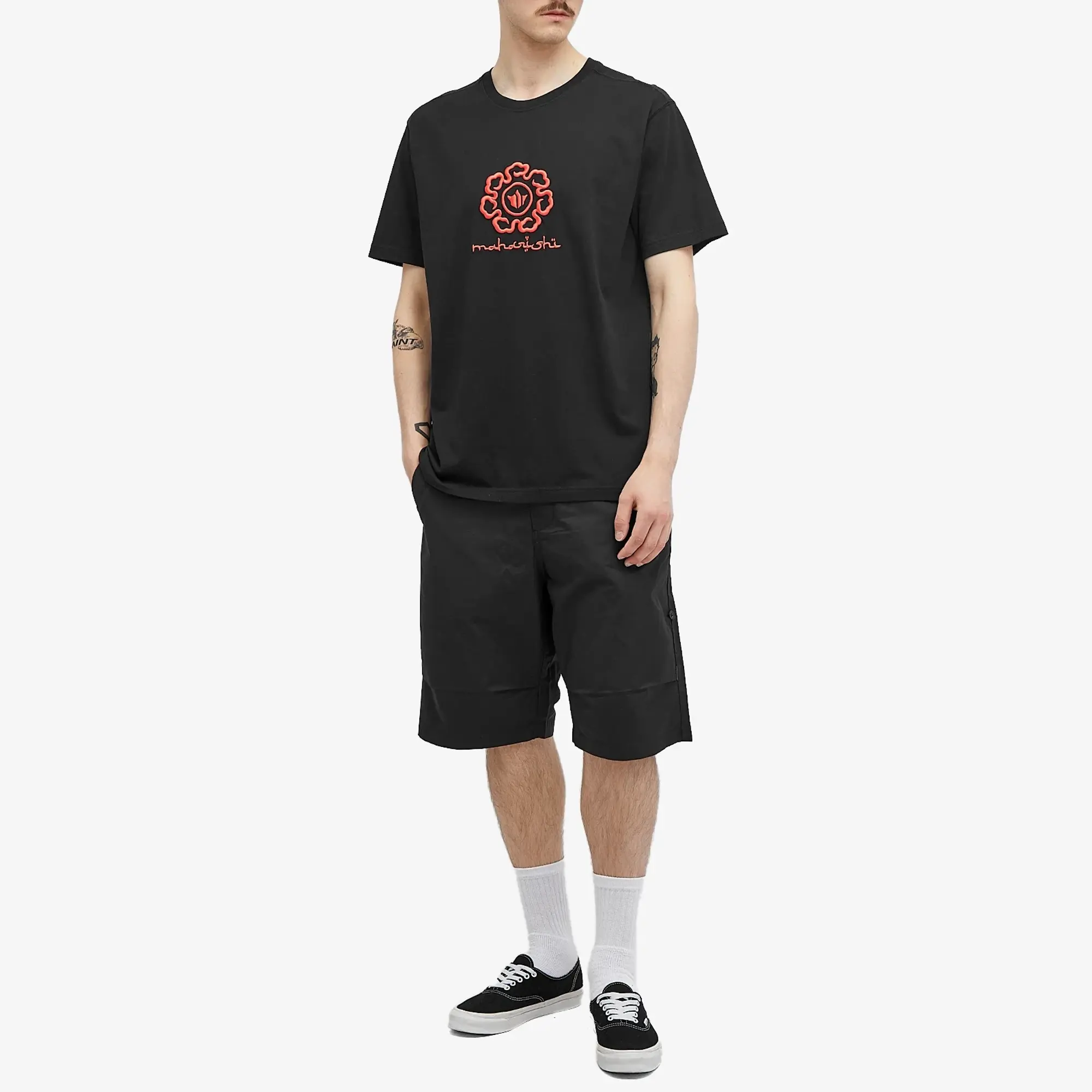 Maharishi Men's Spiral Temple T-Shirt Black