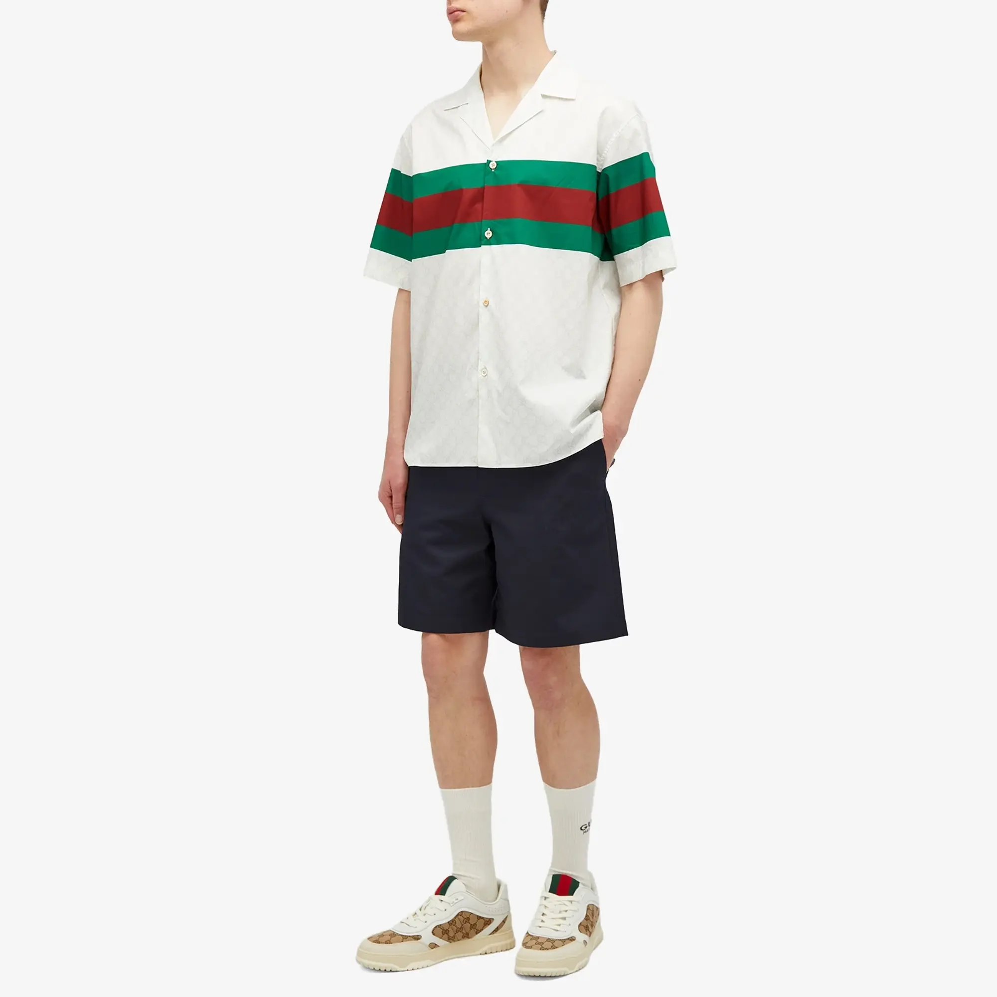 Gucci Men's GRG Tape Shorts Ink