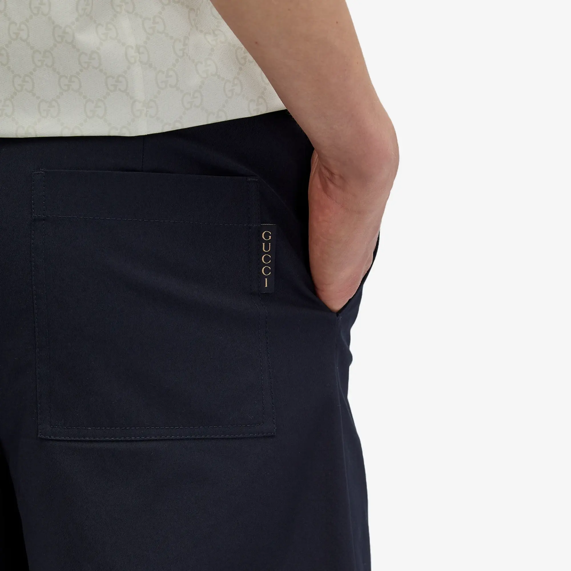 Gucci Men's GRG Tape Shorts Ink