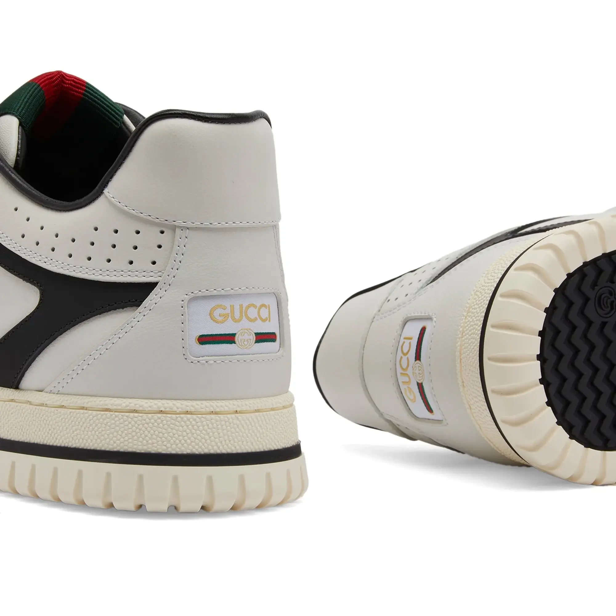 Gucci Men's Re-Web Sneaker White/Black