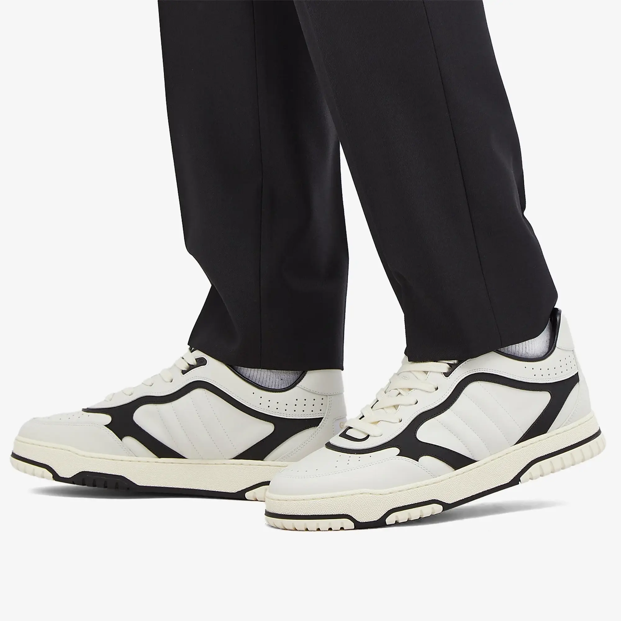 Gucci Men's Re-Web Sneaker White/Black