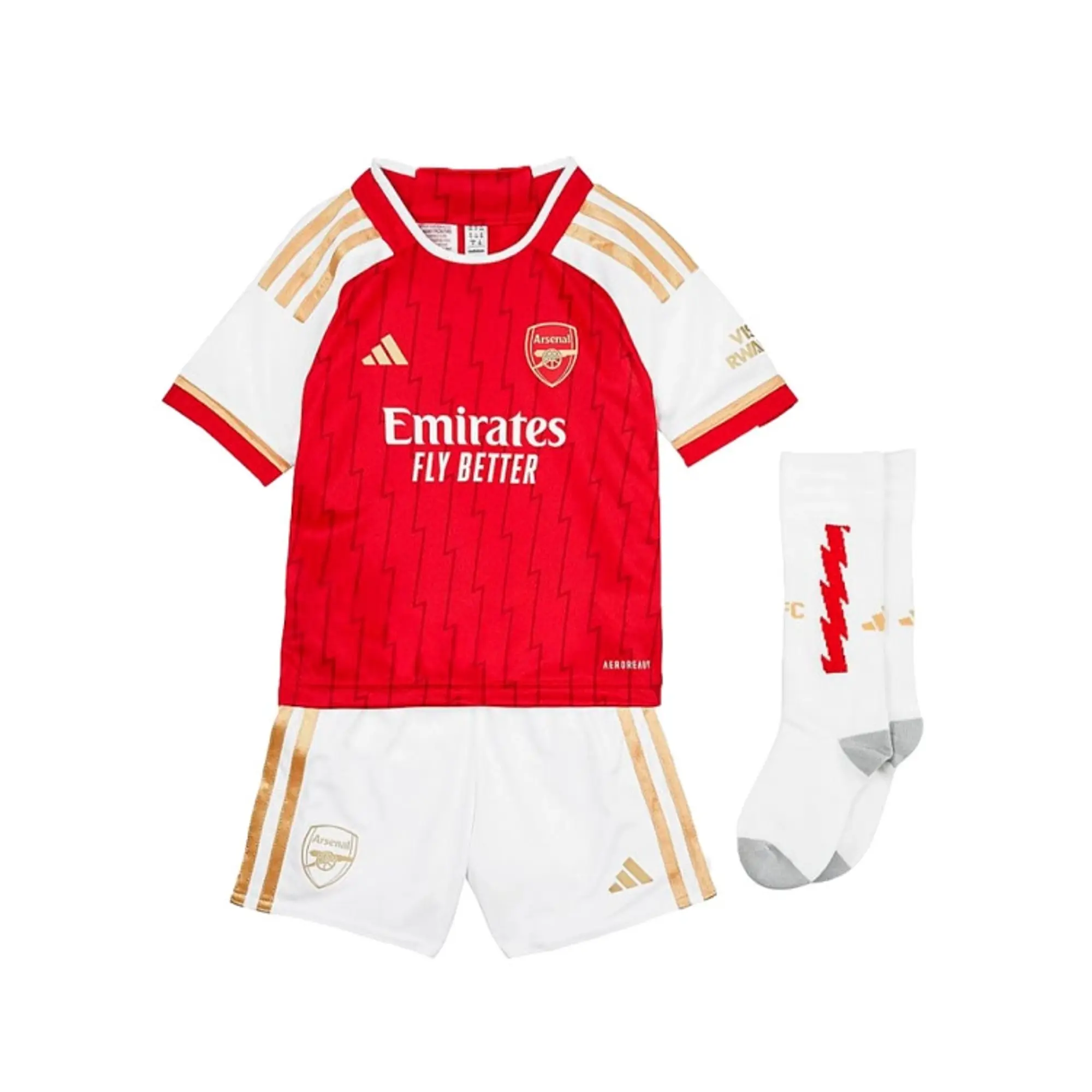 adidas Arsenal Kids SS Home Mini Kit 2023/24