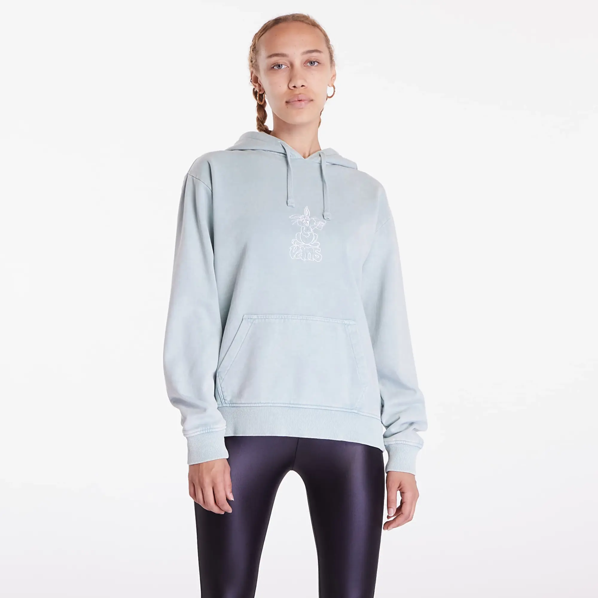 Sweatshirt Vans Called It Bff Hoodie Gray Mist M