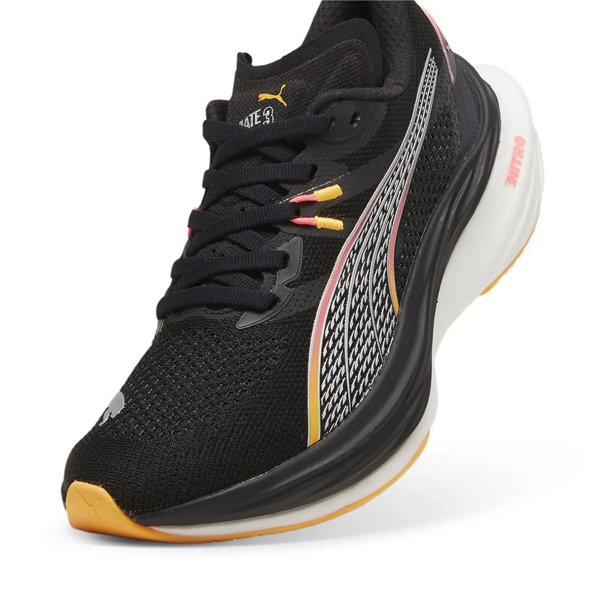 Puma Deviate Nitro 3 Neutral Running Shoe Women - Black, Orange