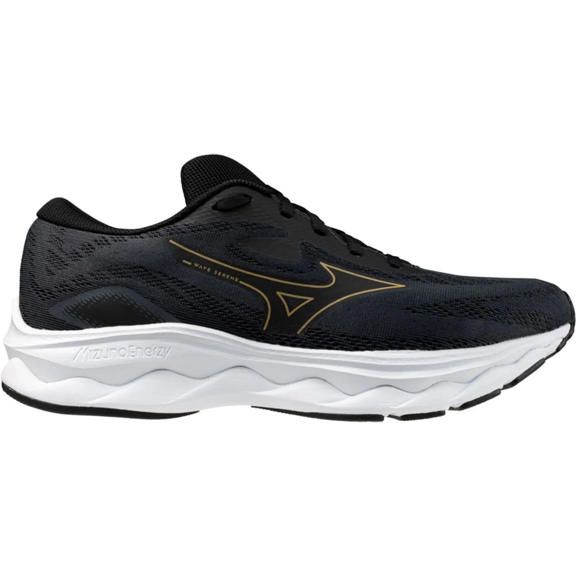 Mizuno Wave Serene Neutral Running Shoe Men - Black, Gold
