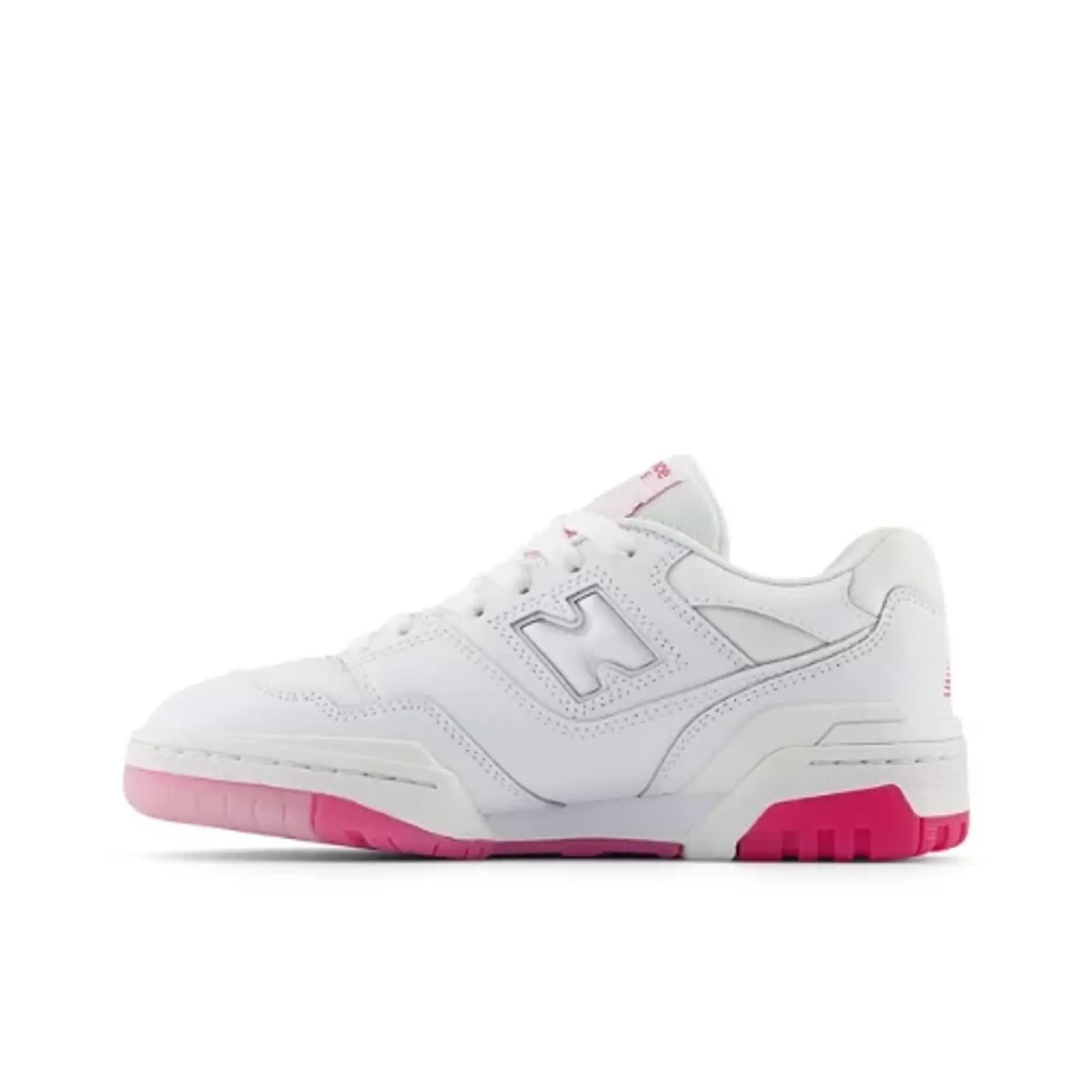 New Balance Kids' 550 in White/Pink Synthetic