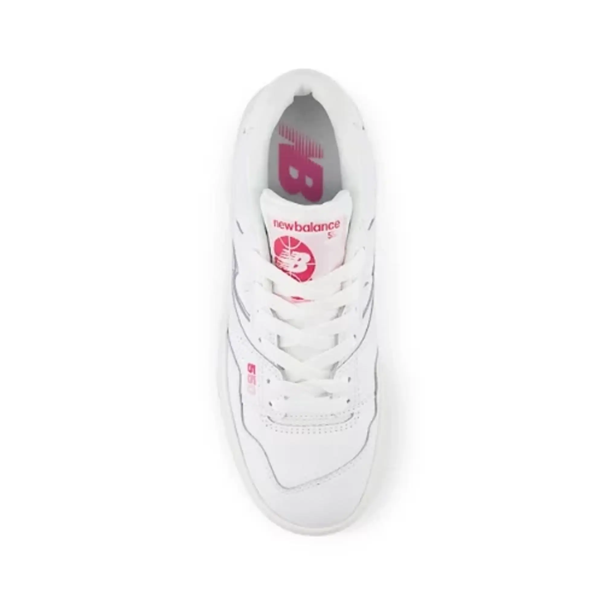 New Balance Kids' 550 in White/Pink Synthetic