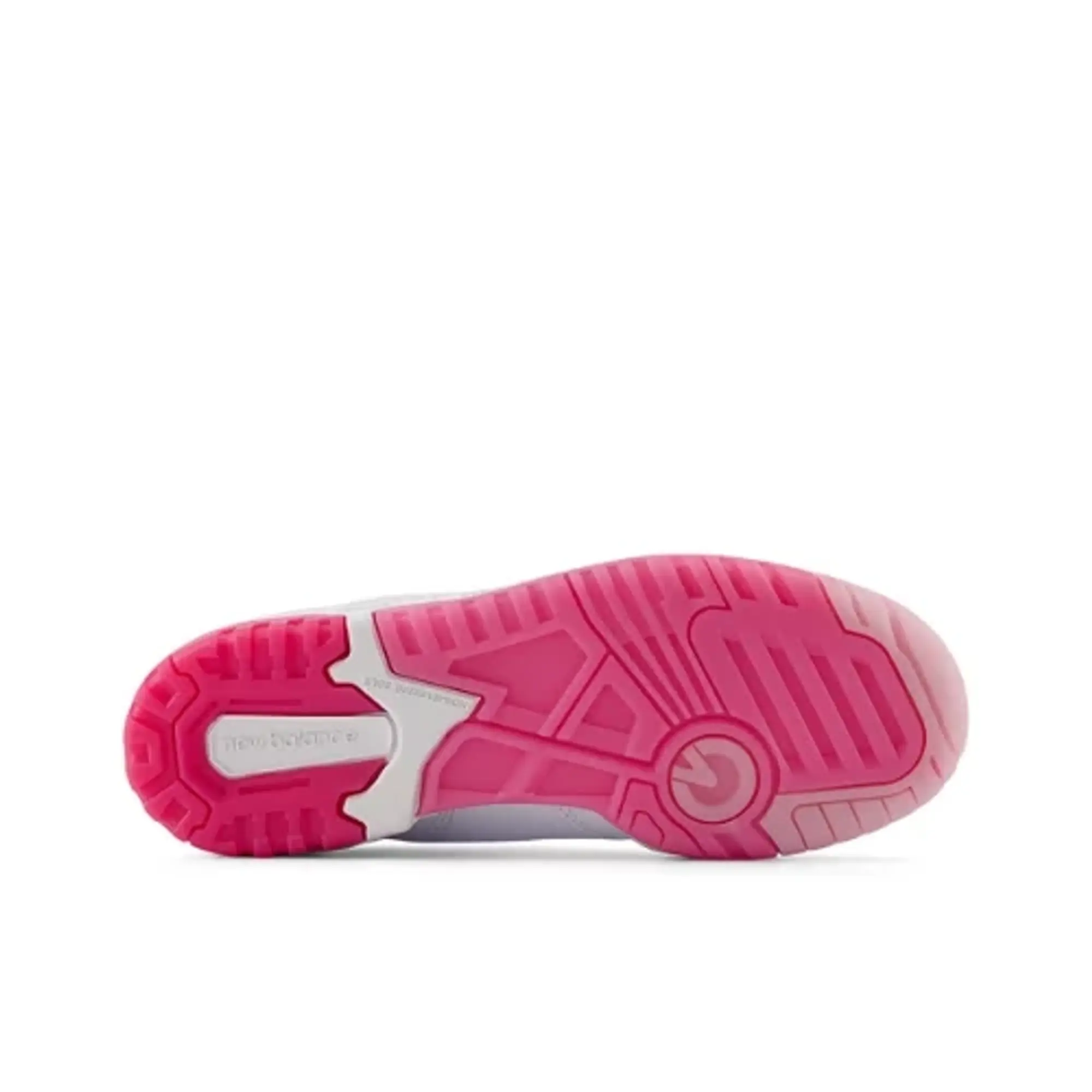 New Balance Kids' 550 in White/Pink Synthetic