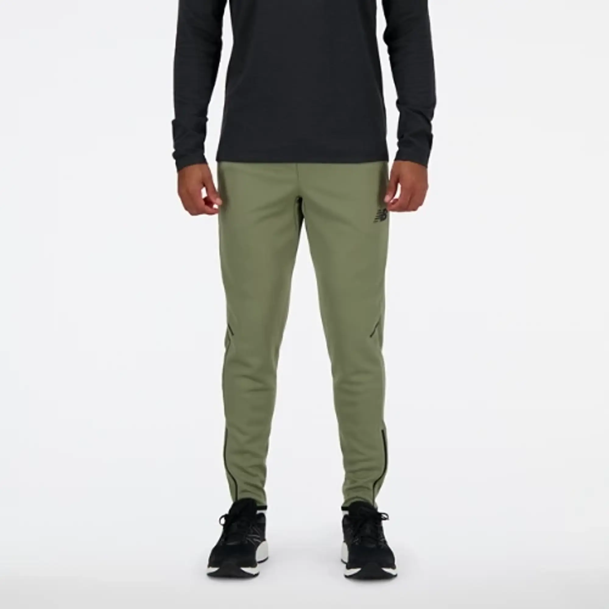 New Balance Men's Tenacity Knit Training Pant in Green Poly Knit