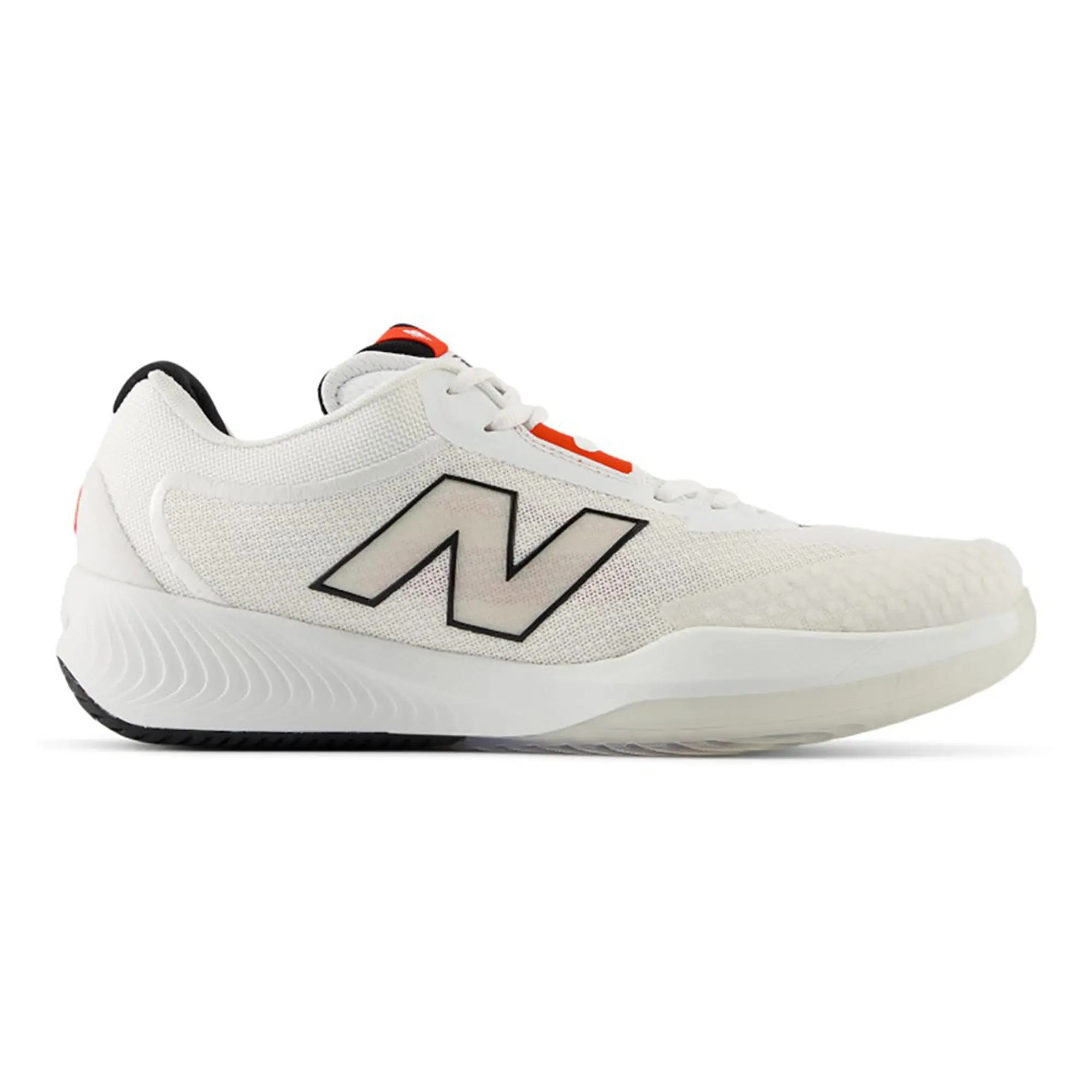 New Balance Men's FuelCell 996v6 in White/Black/Red Synthetic