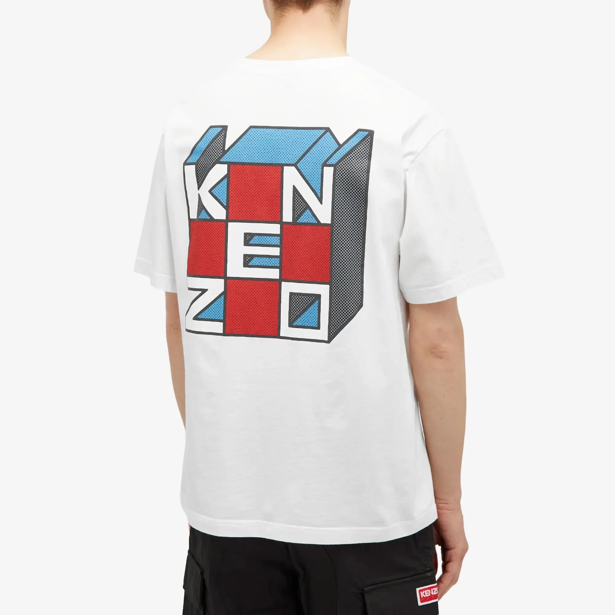 Kenzo Men's Kube Oversized T-Shirt White